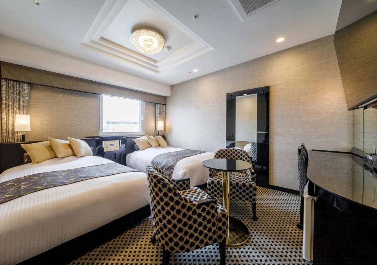 Photo of the whole room, Bed in APA Hotel Hakata Ekimae 2Chome