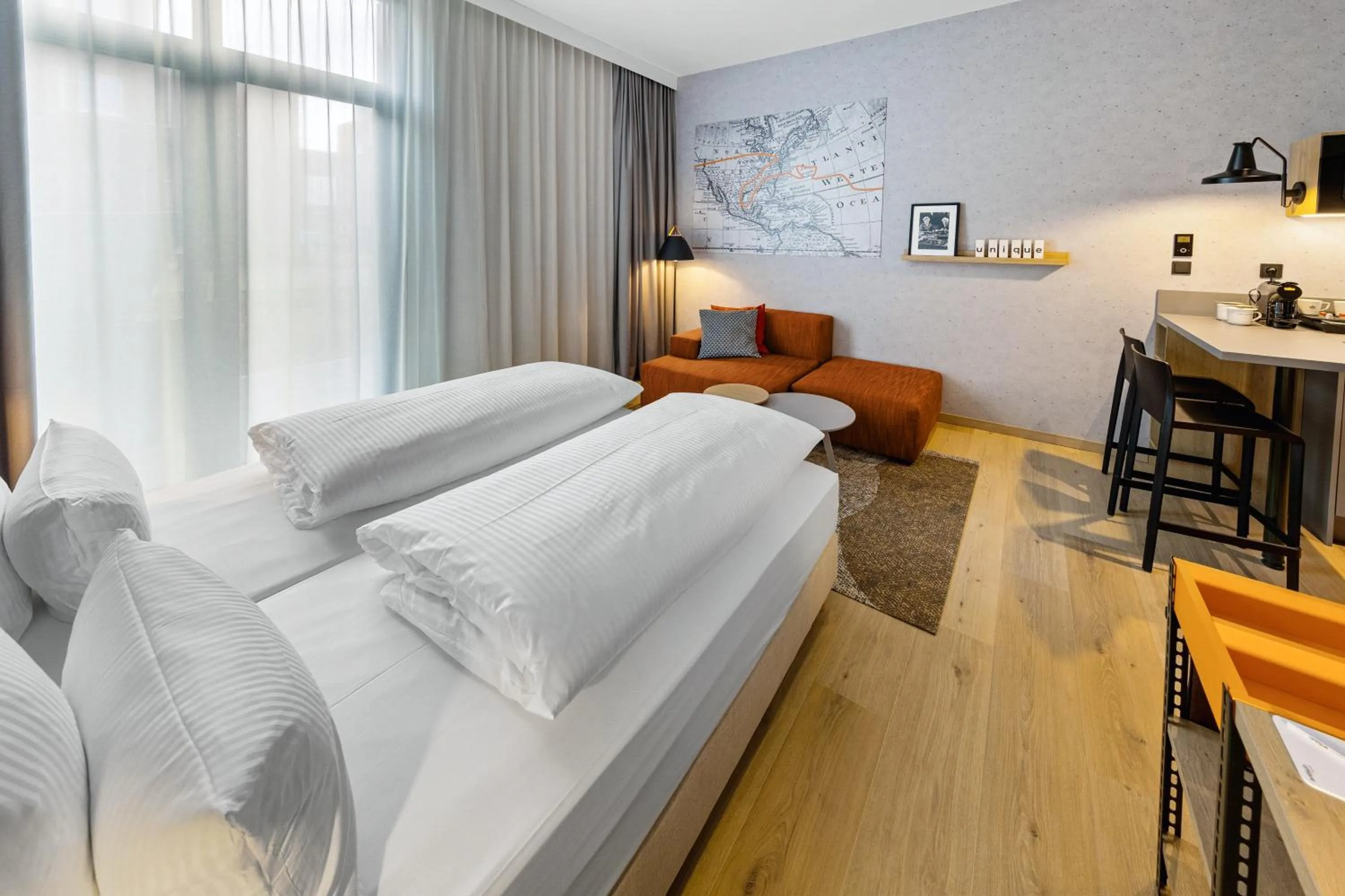 Bed in unique by ATLANTIC Hotels Bremen