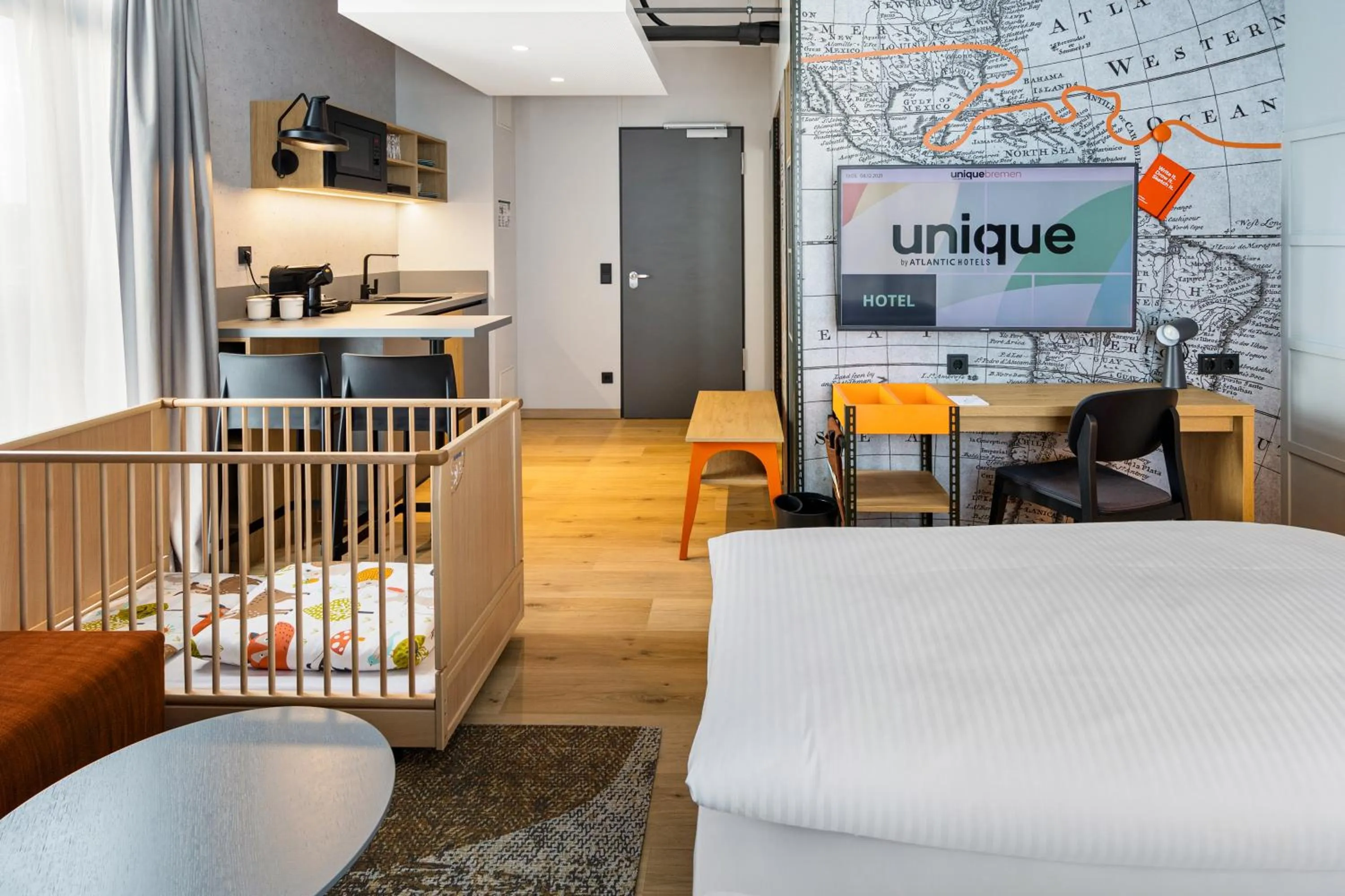 Bed in unique by ATLANTIC Hotels Bremen