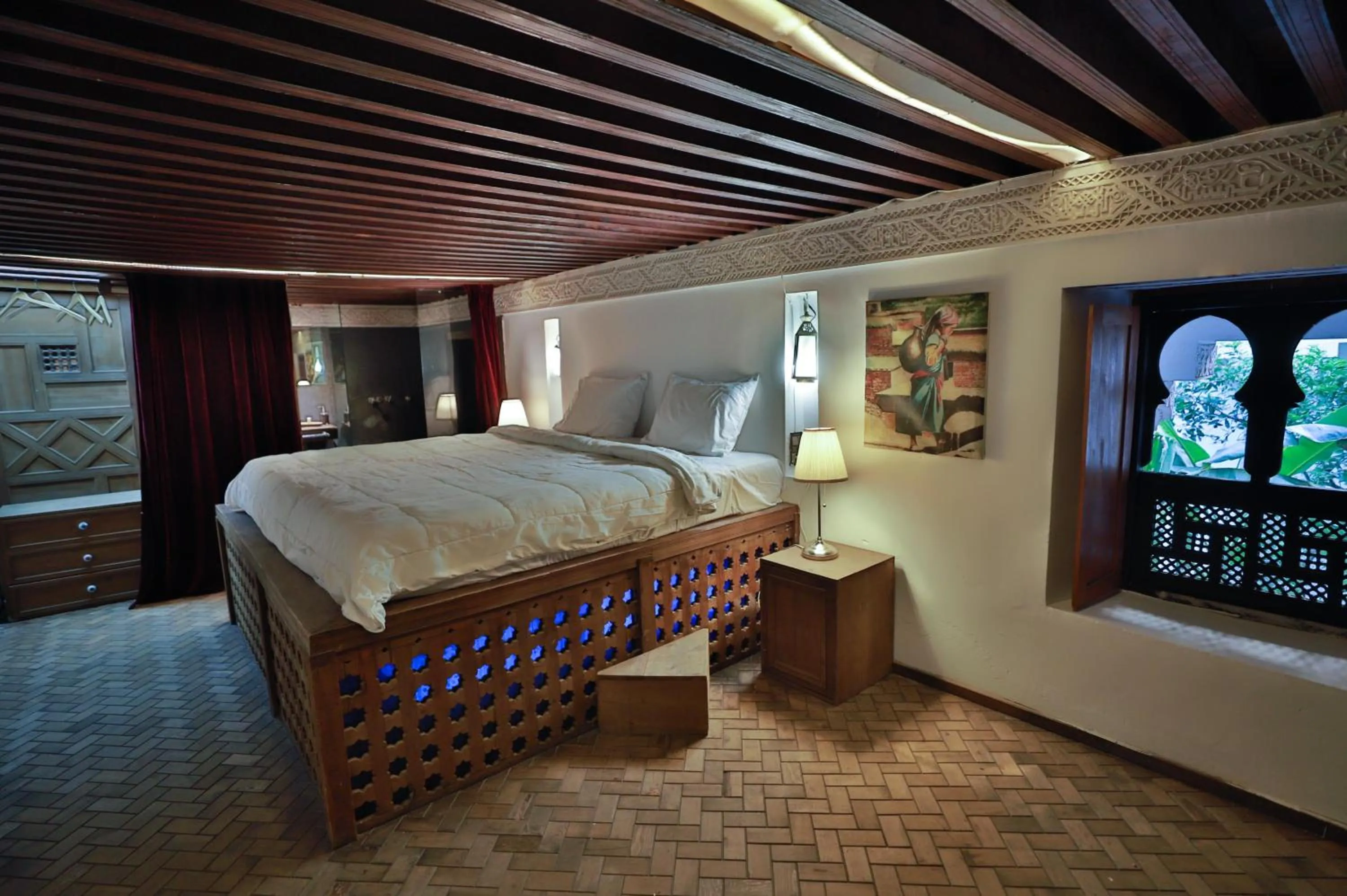 Bed in RIAD LOUDAYA AND SPA