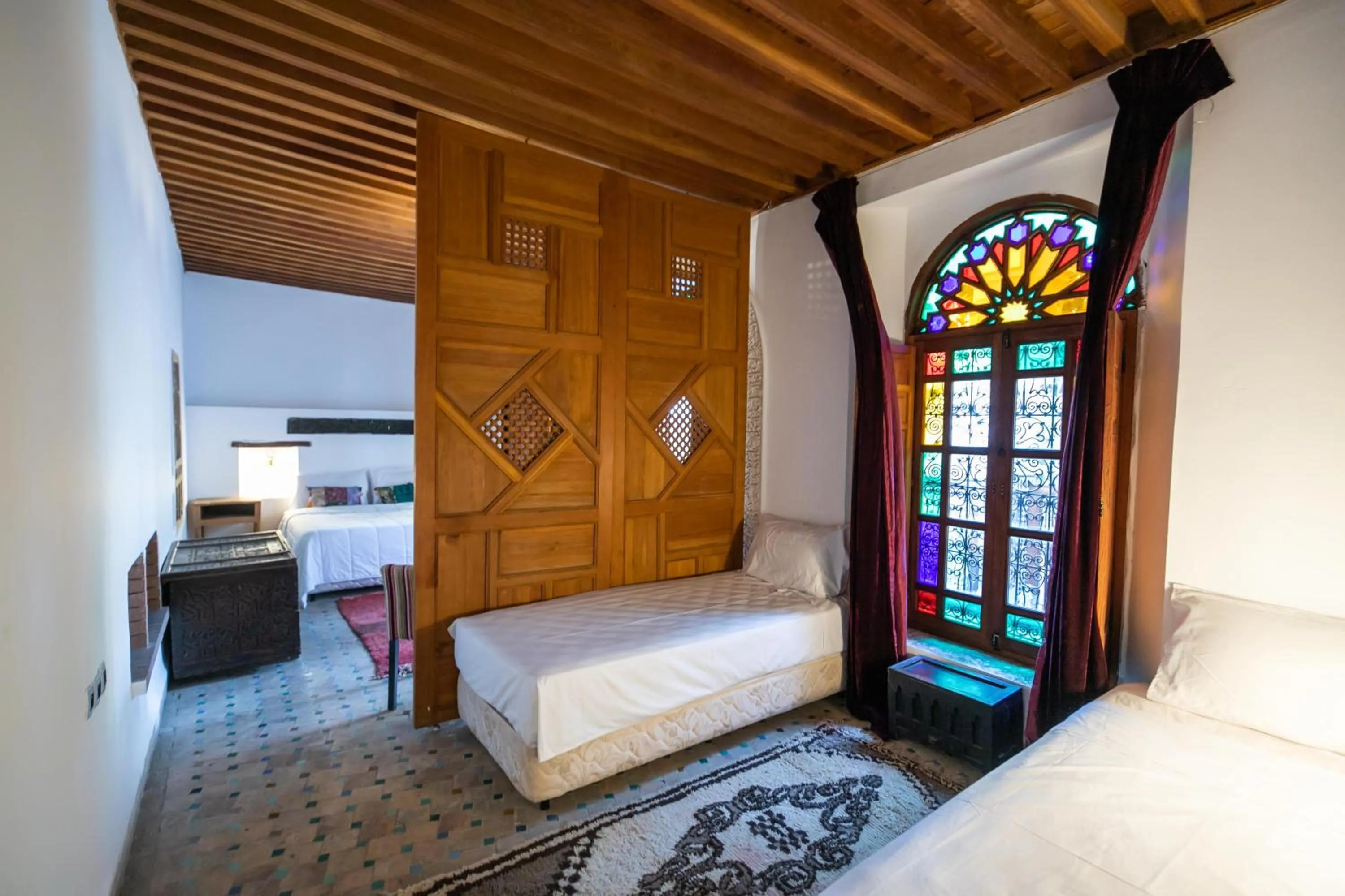 Bed in RIAD LOUDAYA AND SPA