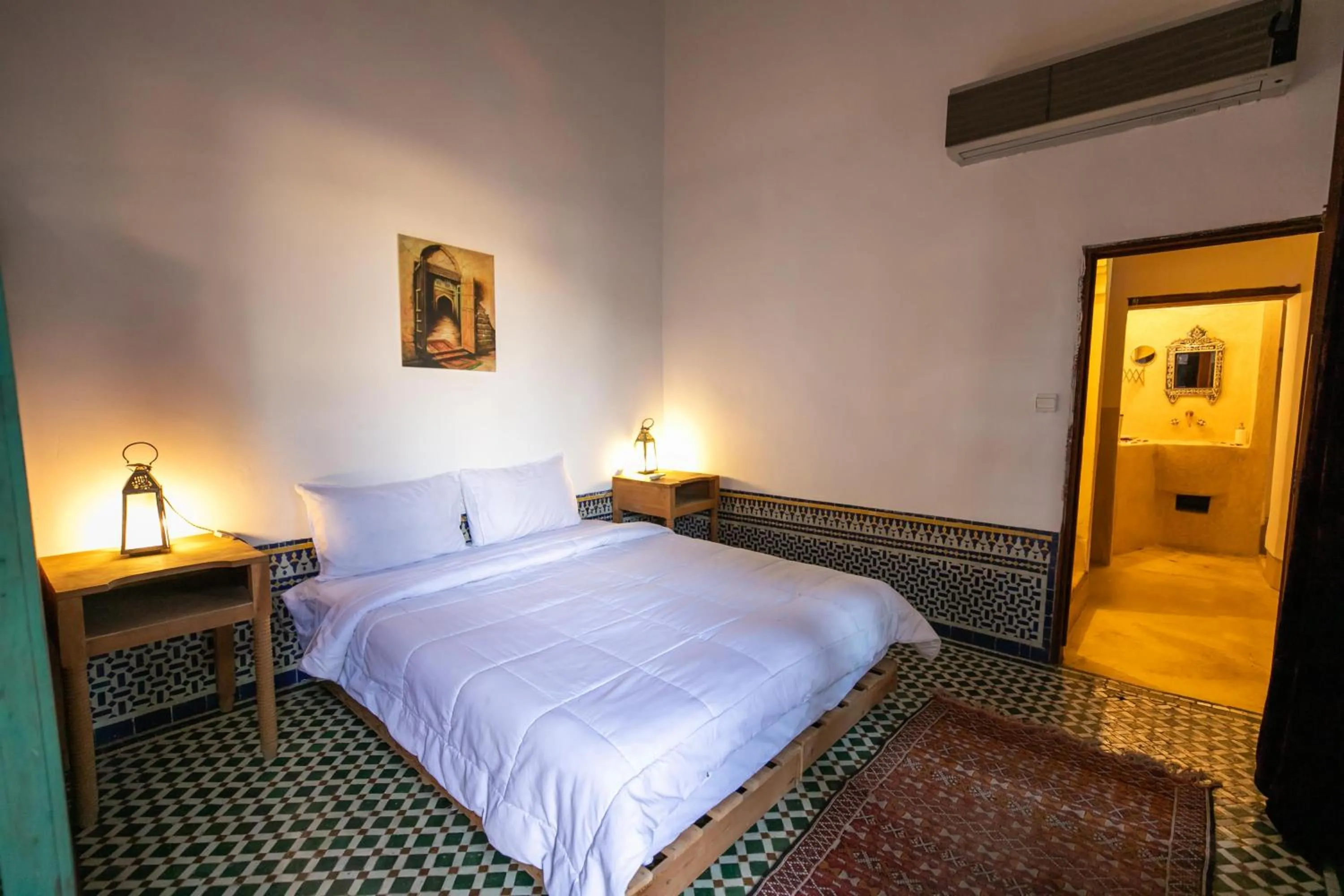 Bed in RIAD LOUDAYA AND SPA