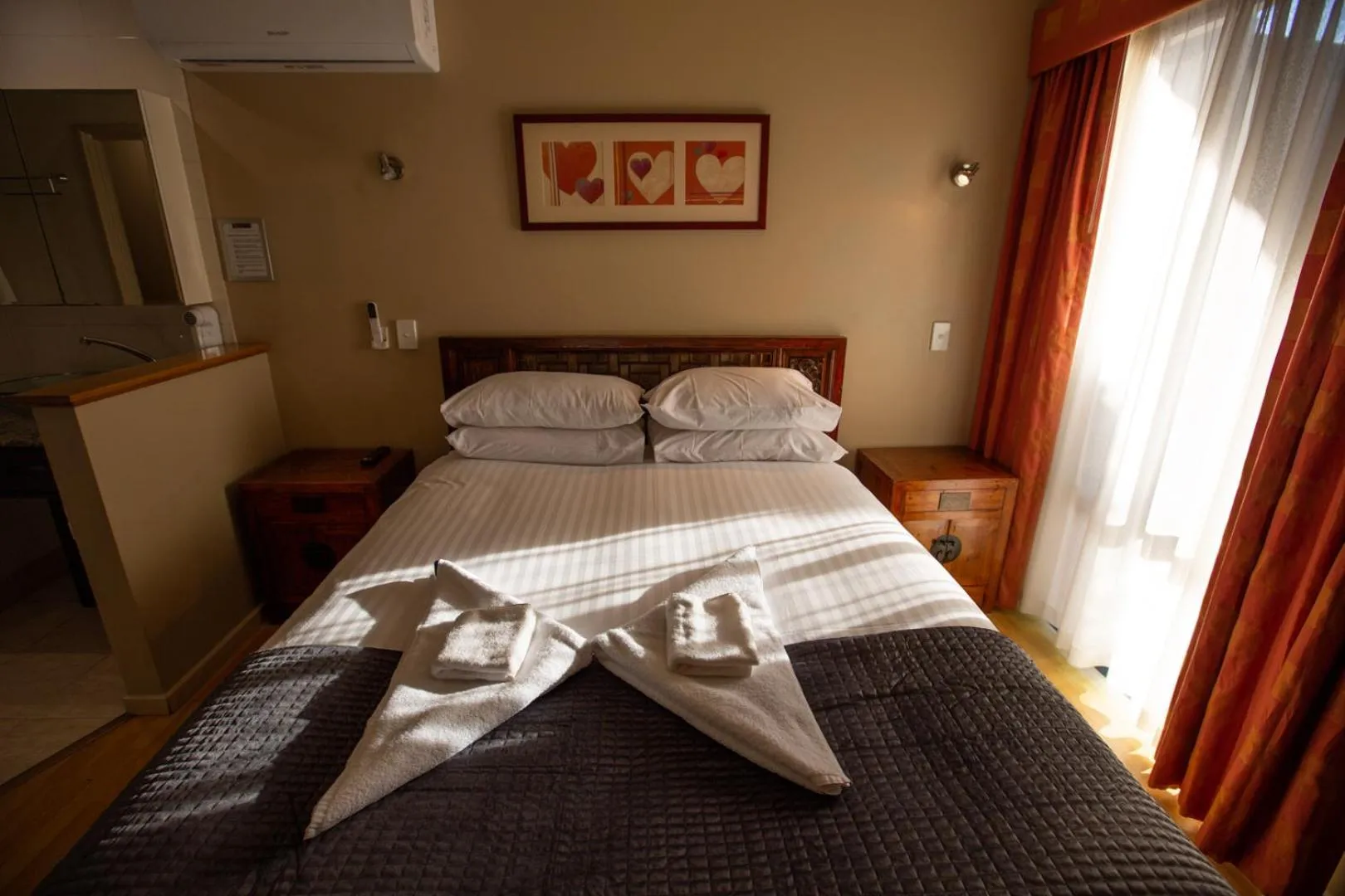 Shower, Bed in Dunn Bay Village Resort Homes