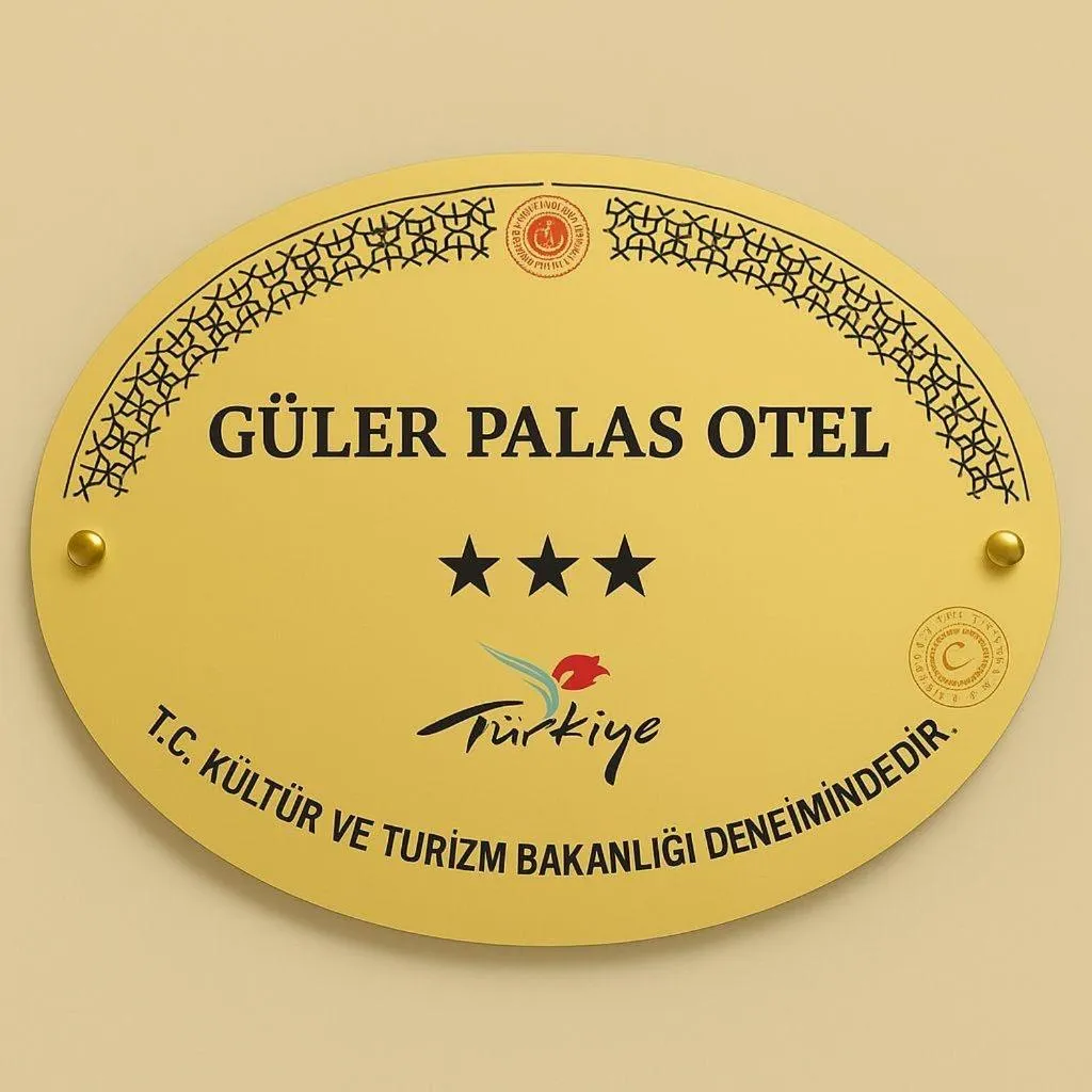 Logo/Certificate/Sign in Guler Palas Hotel