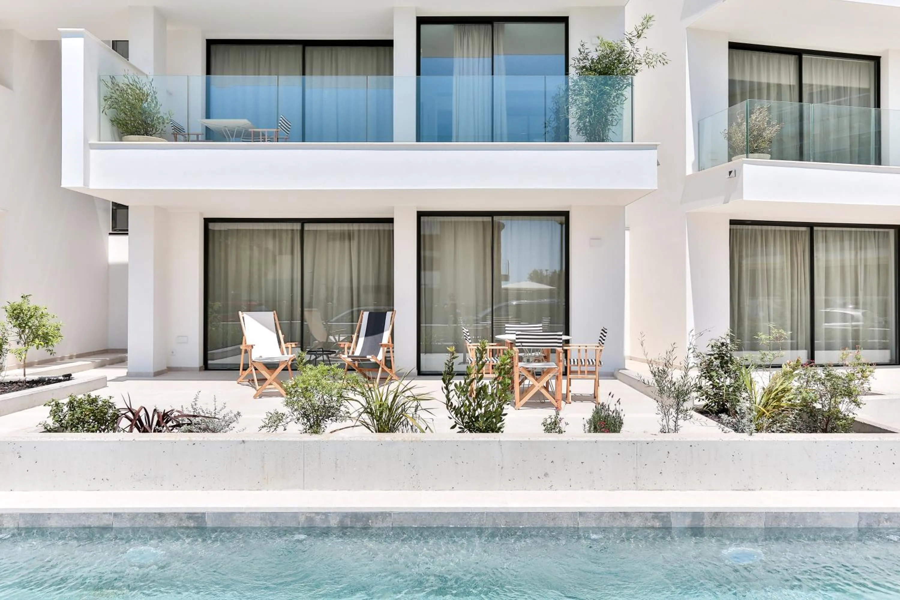 Patio in ECO-APARTMENTS LA MARINEDA