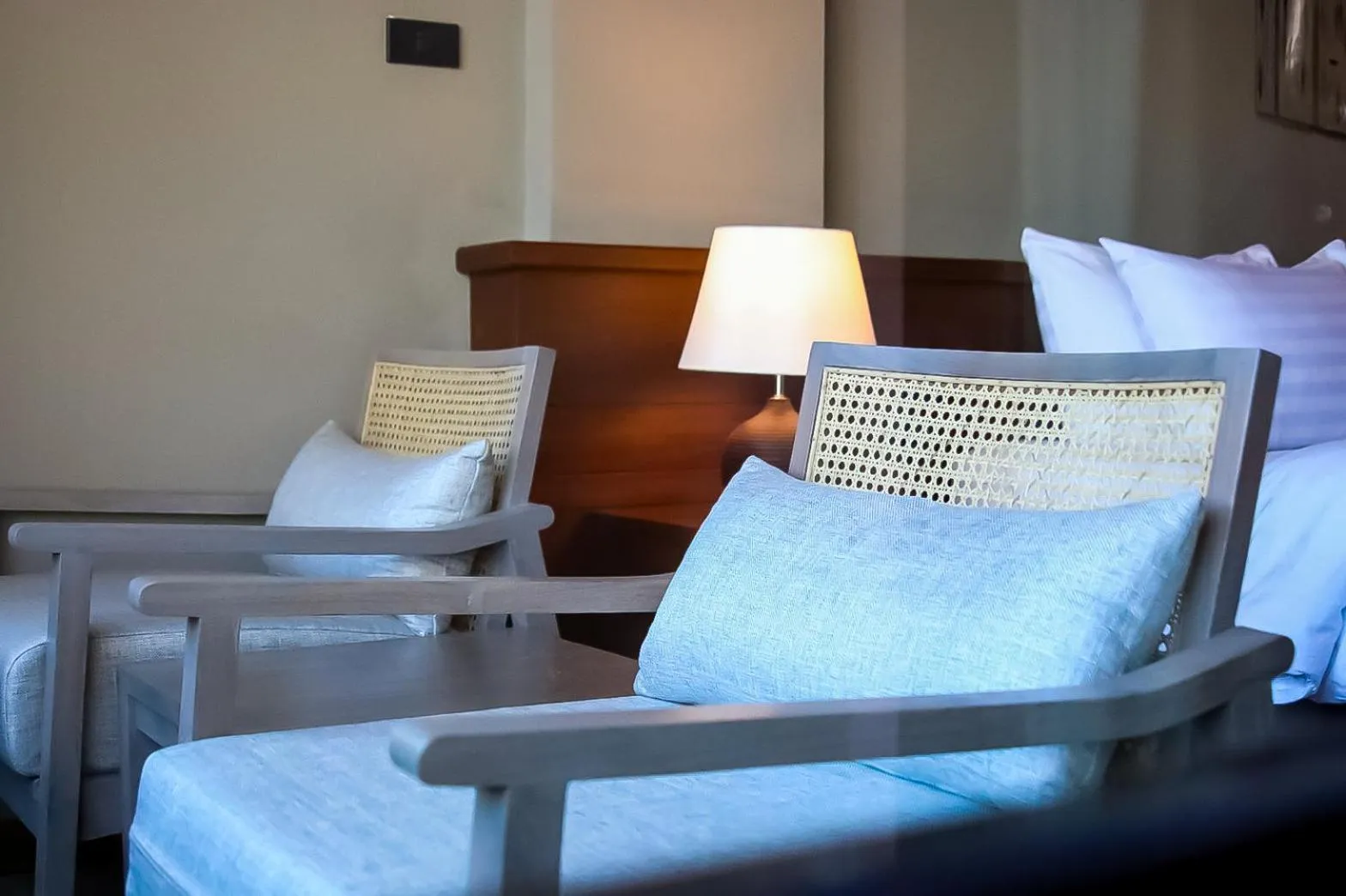 Bed in River Tree Resort