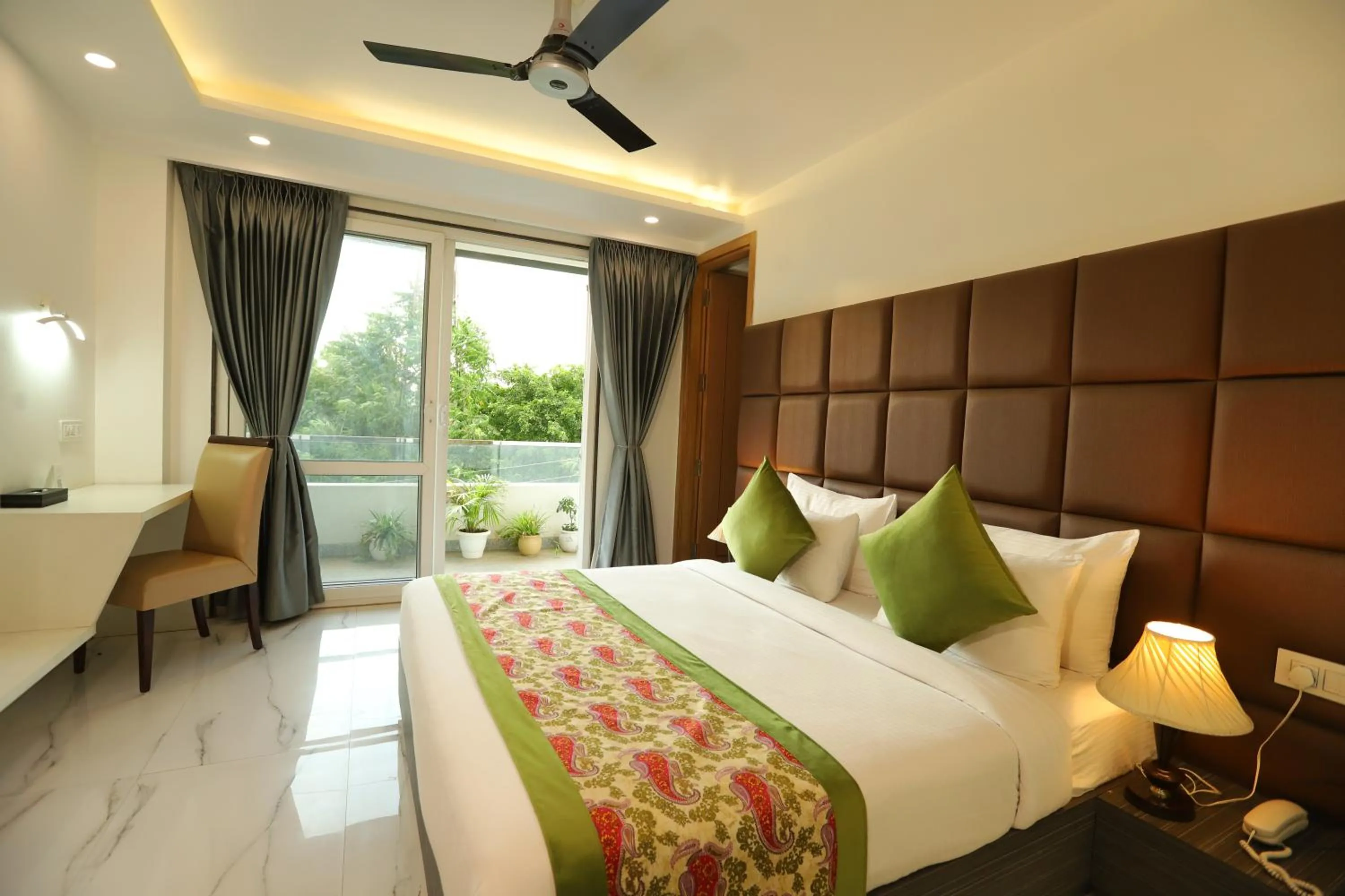 Photo of the whole room, Bed in Hotel Keshav Residency - Medicity Gurugram, near Medanta Hospital