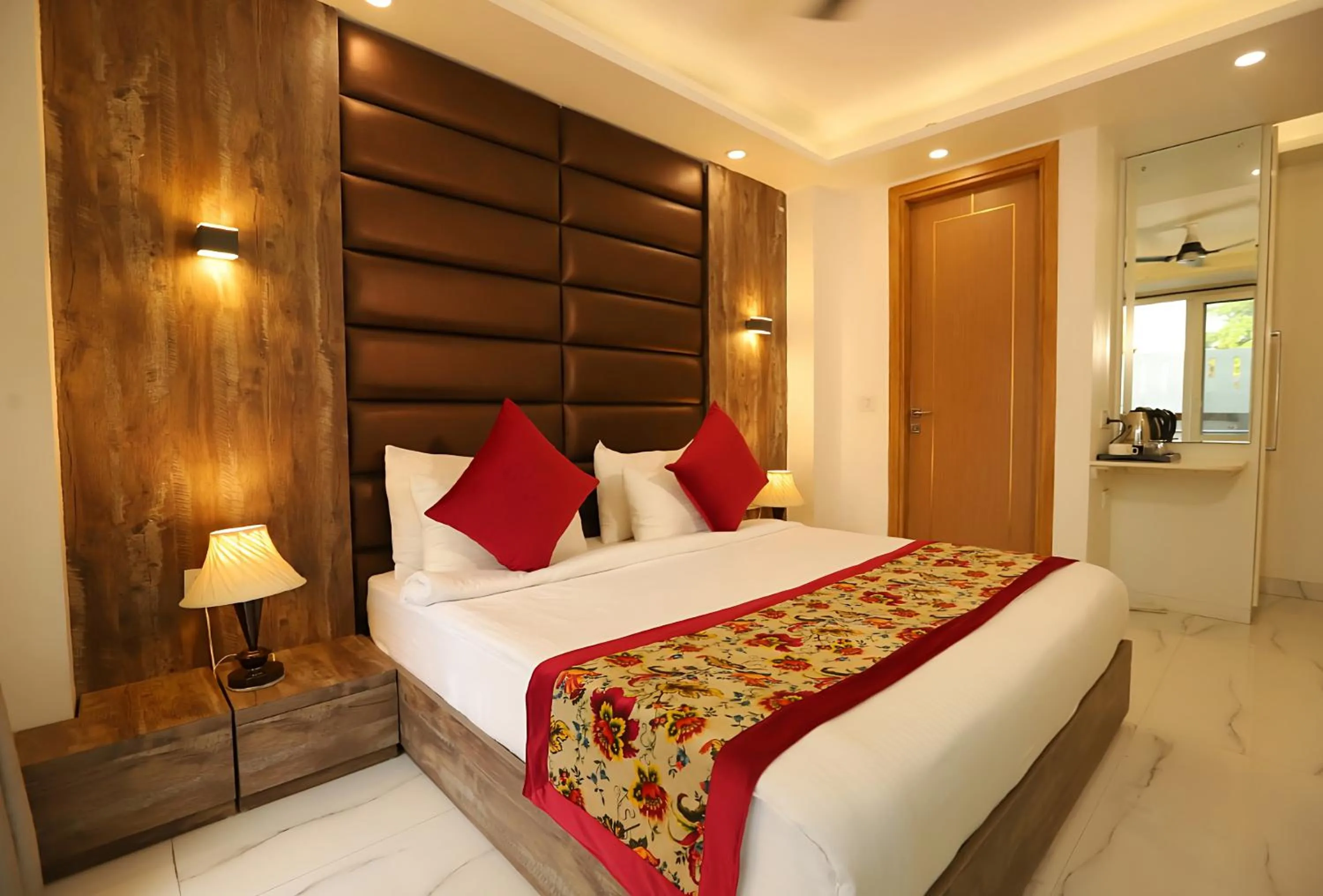 Bed in Hotel Keshav Residency - Medicity Gurugram, near Medanta Hospital, Pure Vegetarian