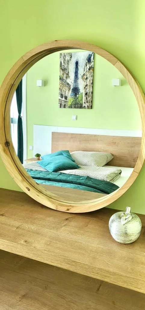 Decorative detail, Bed in LikeDaheim Apartments