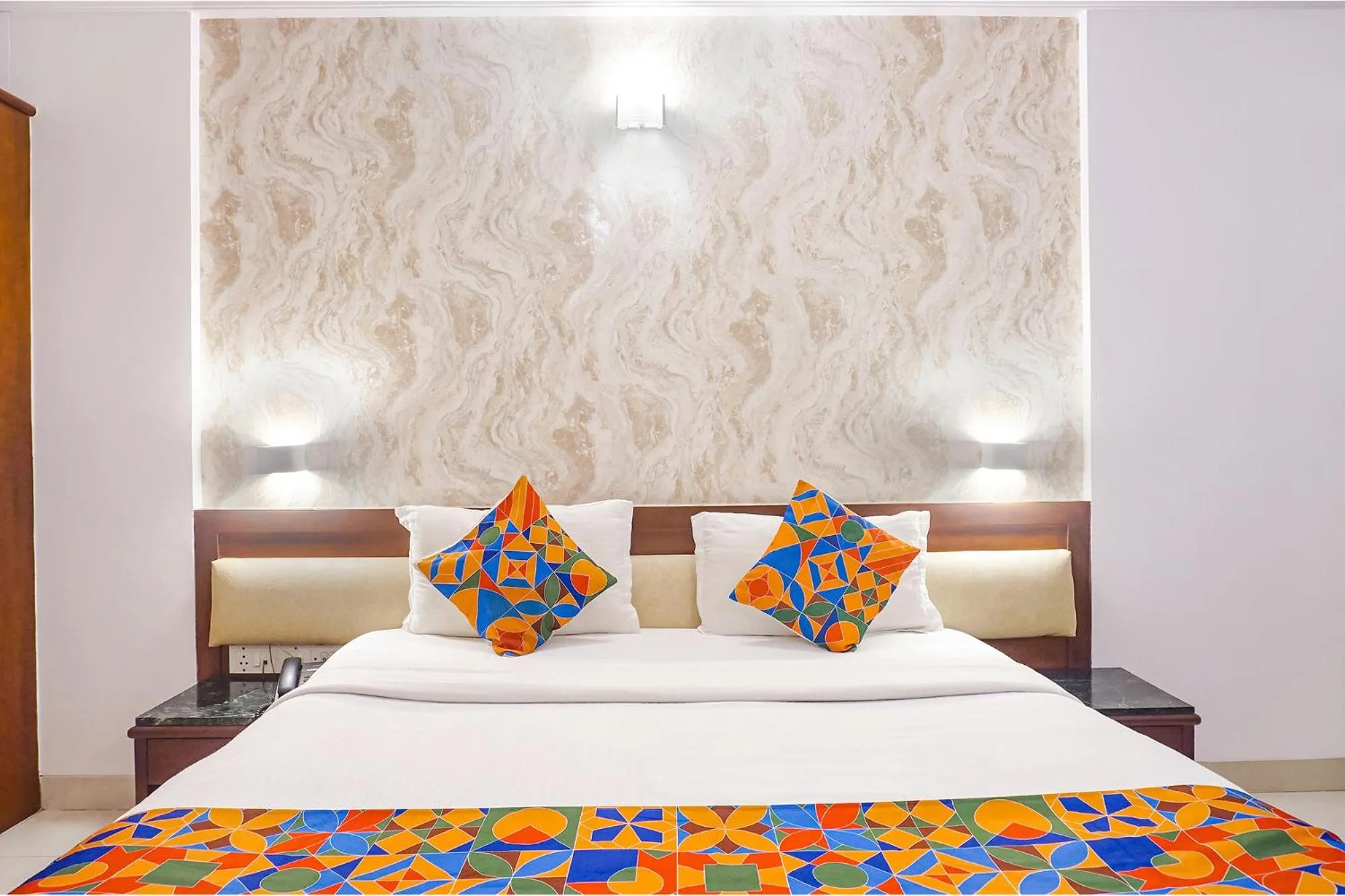 Bed in FabHotel Prime Golden Emerald - Nr St Mary's Church CNI