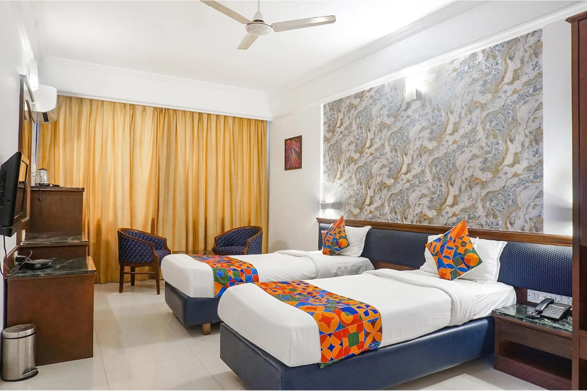 Bed in FabHotel Prime Golden Emerald - Nr St Mary's Church CNI