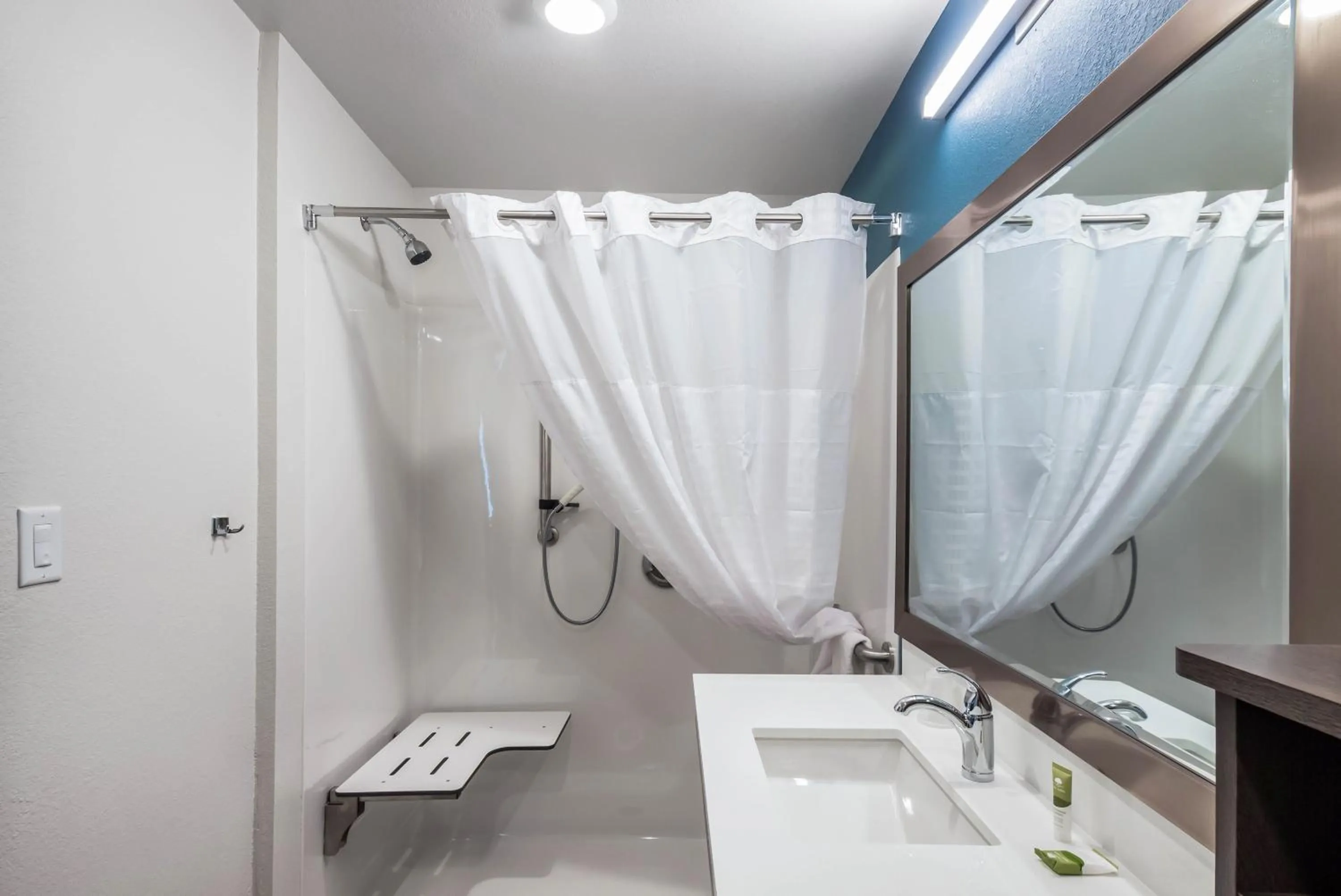 Bathroom in WoodSpring Suites Portland Vancouver