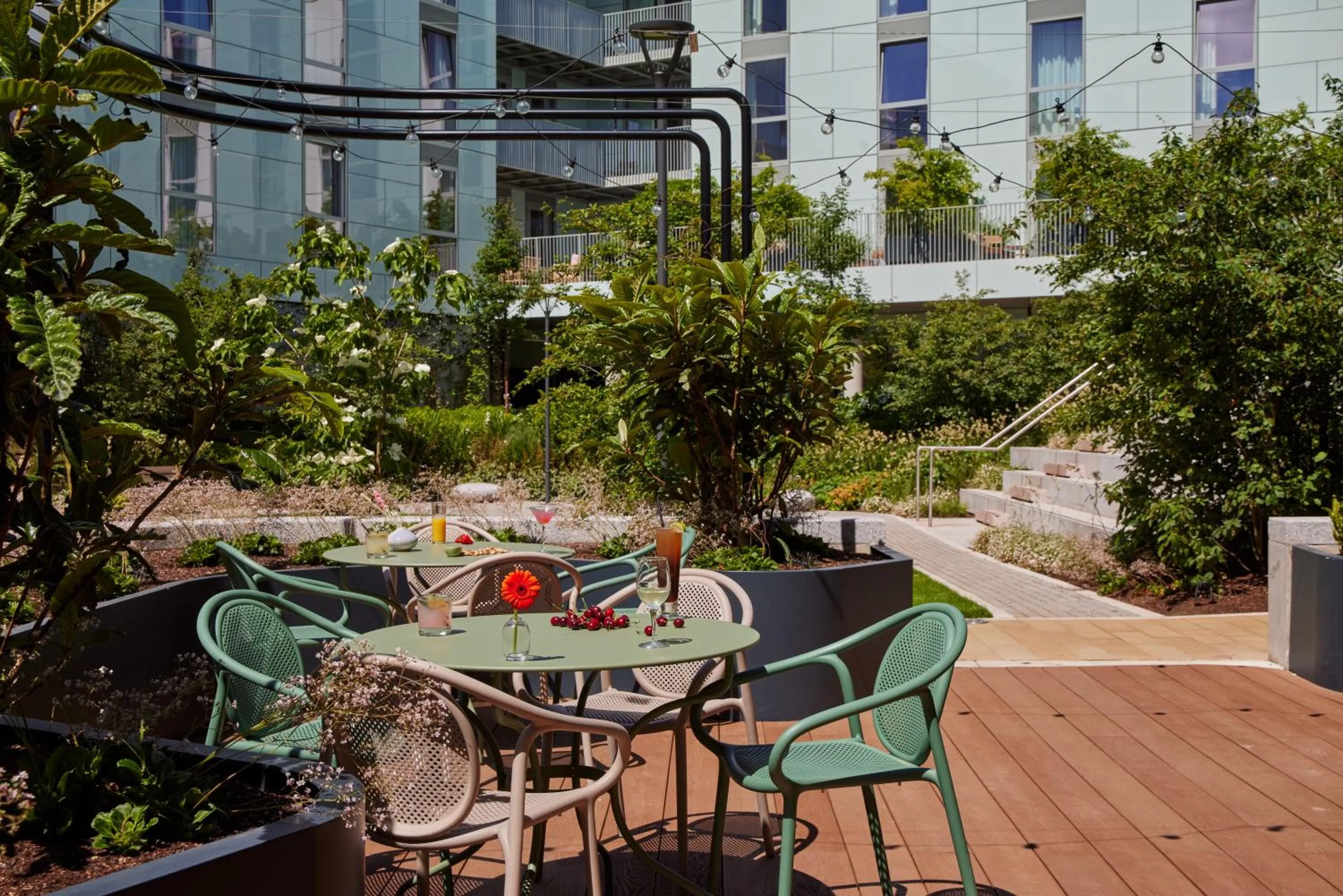 Patio in Hyatt Centric Cambridge