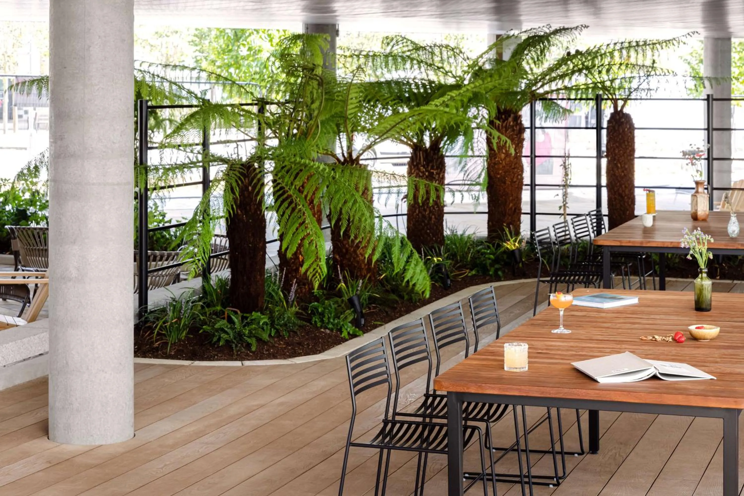 Patio in Hyatt Centric Cambridge