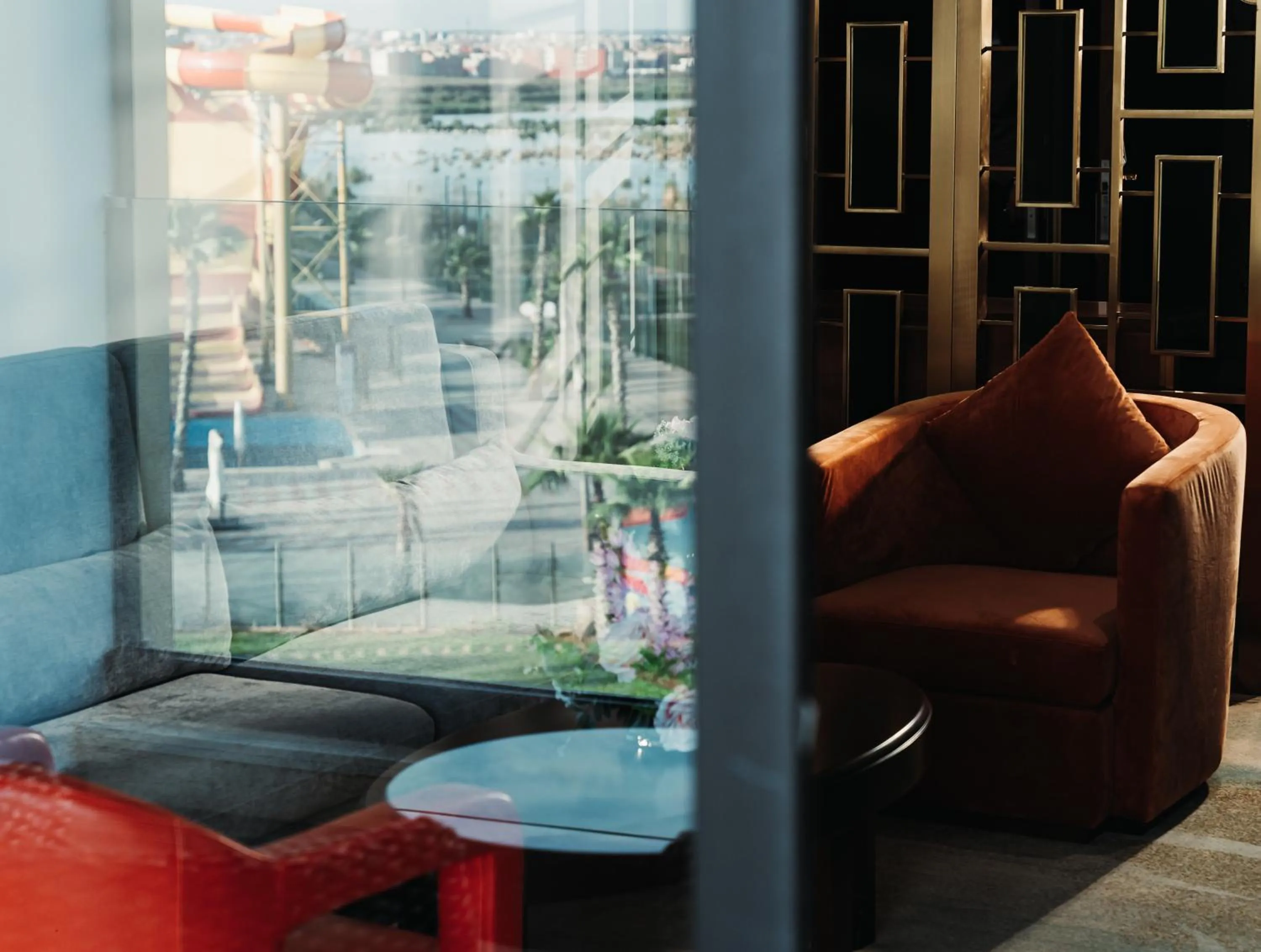 Seating area in Waves Aqua Resort