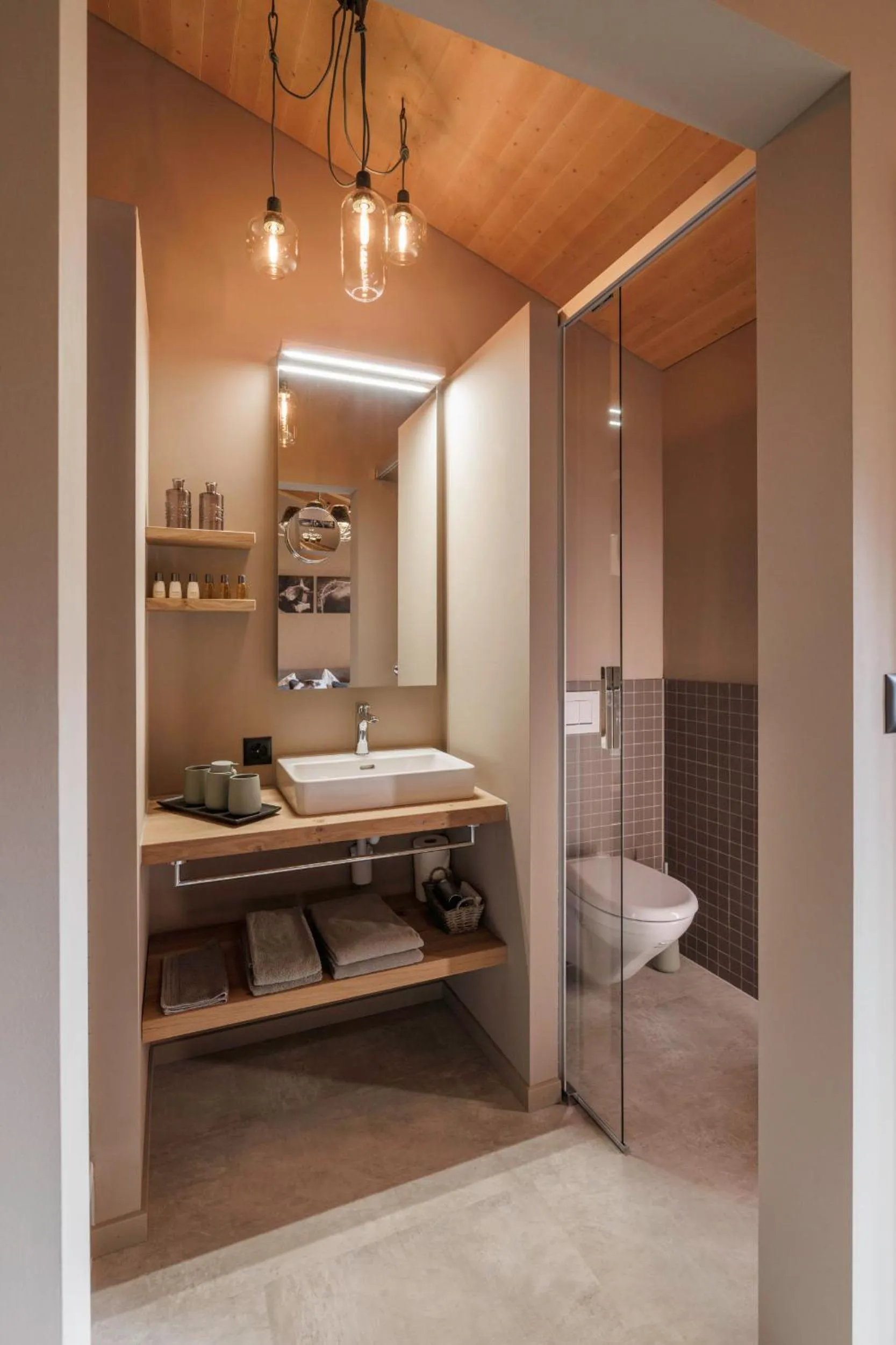 Toilet in Hotel-Restaurant Burgseeli