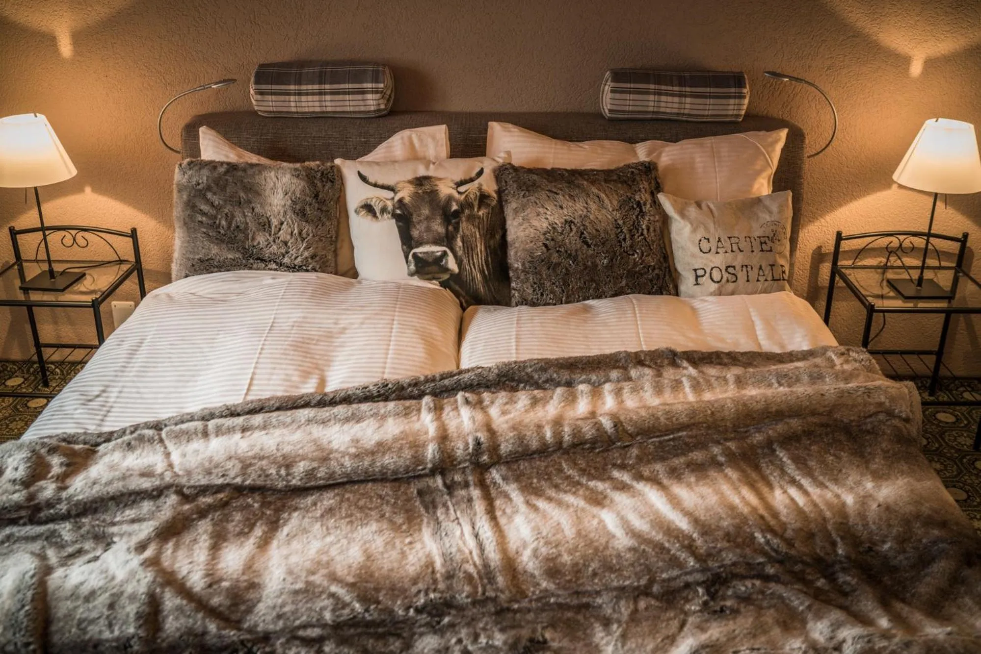 Photo of the whole room, Bed in Hotel-Restaurant Burgseeli