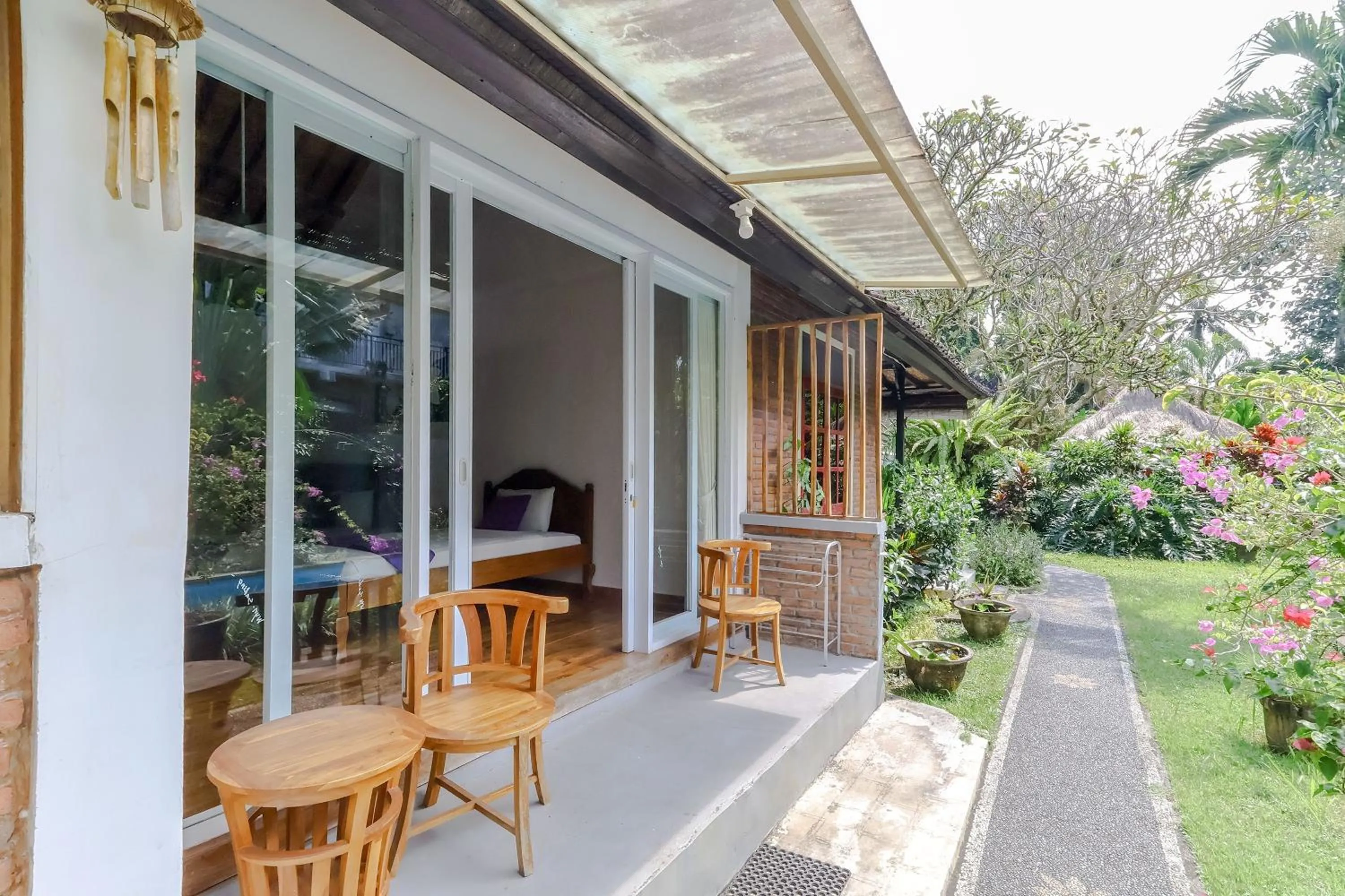 Patio in Taman Lituhayu Cottages Ubud