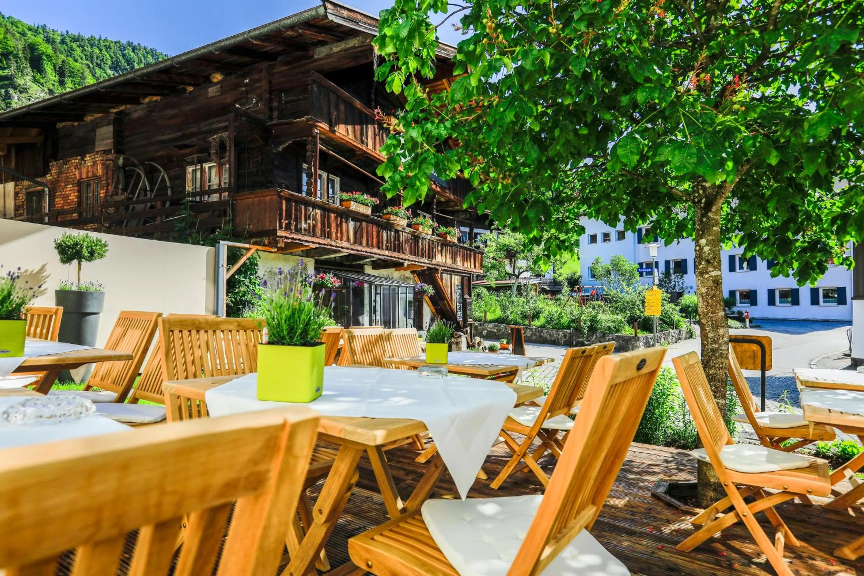 Patio in Hotel Oberschmied