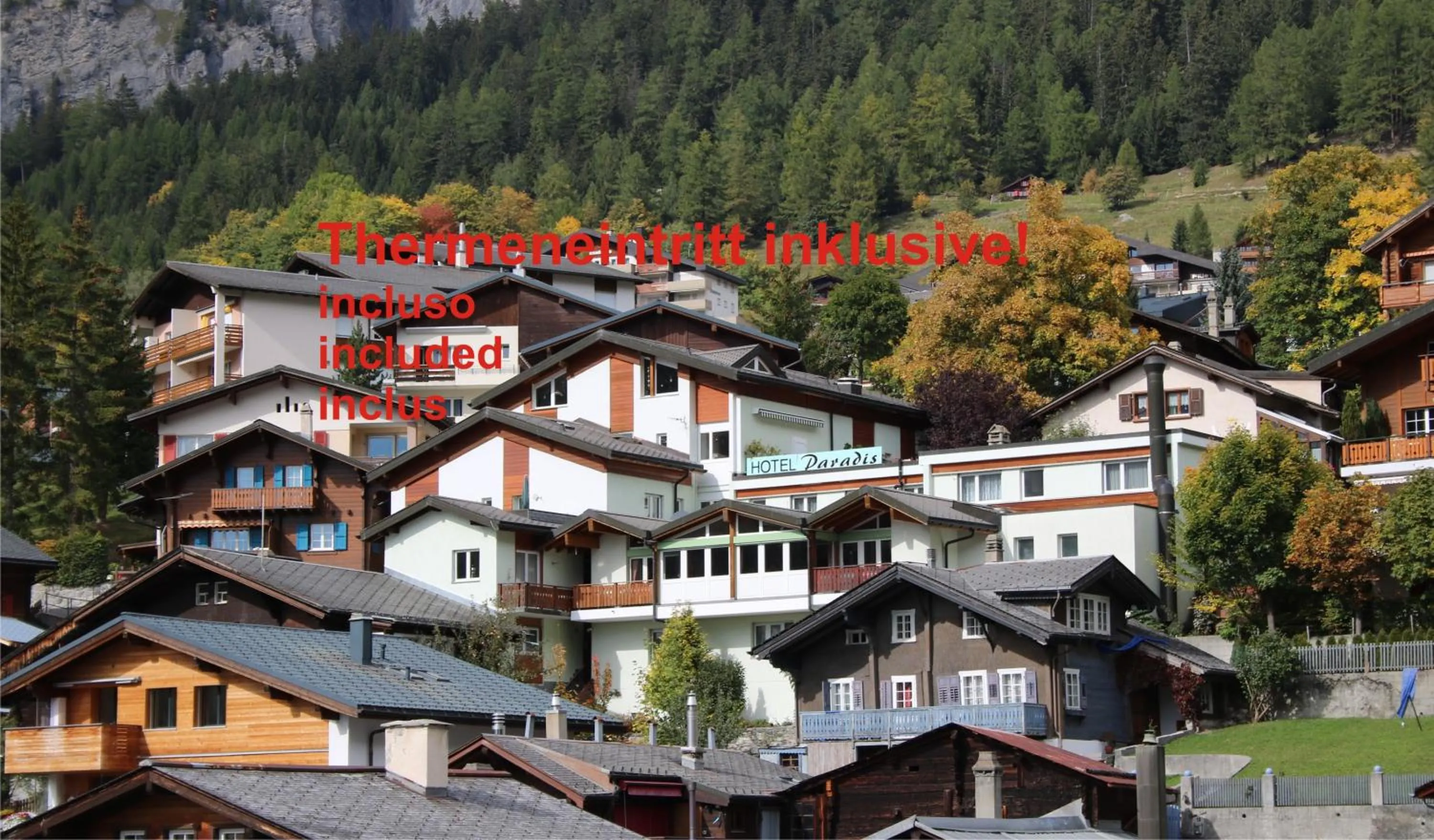 Day in Hotel Paradis-Leukerbad-Therme