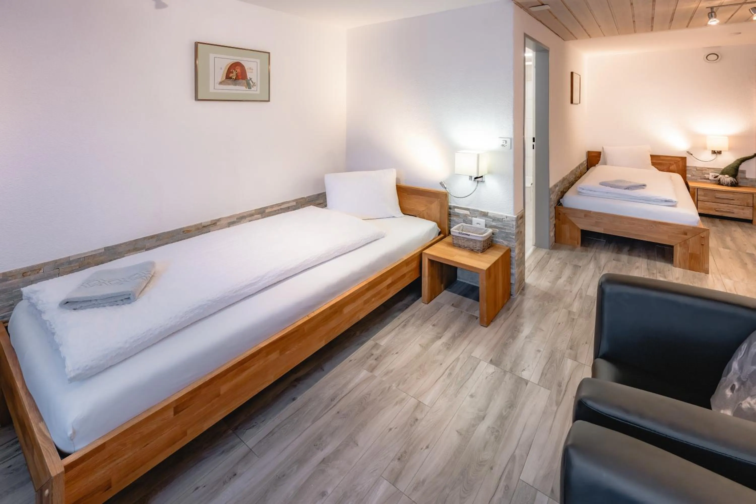 Bed in Hotel Paradis-Leukerbad-Therme