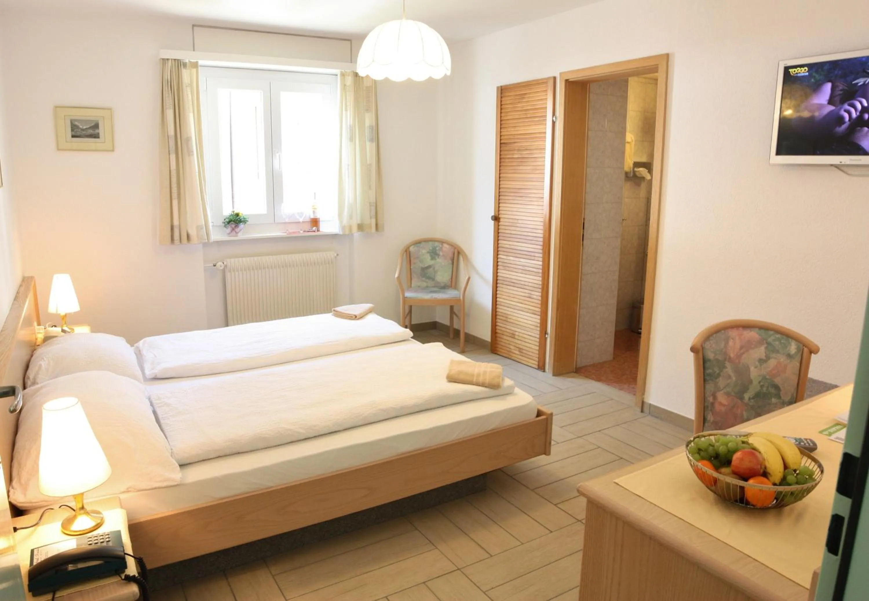 Bed in Hotel Paradis-Leukerbad-Therme