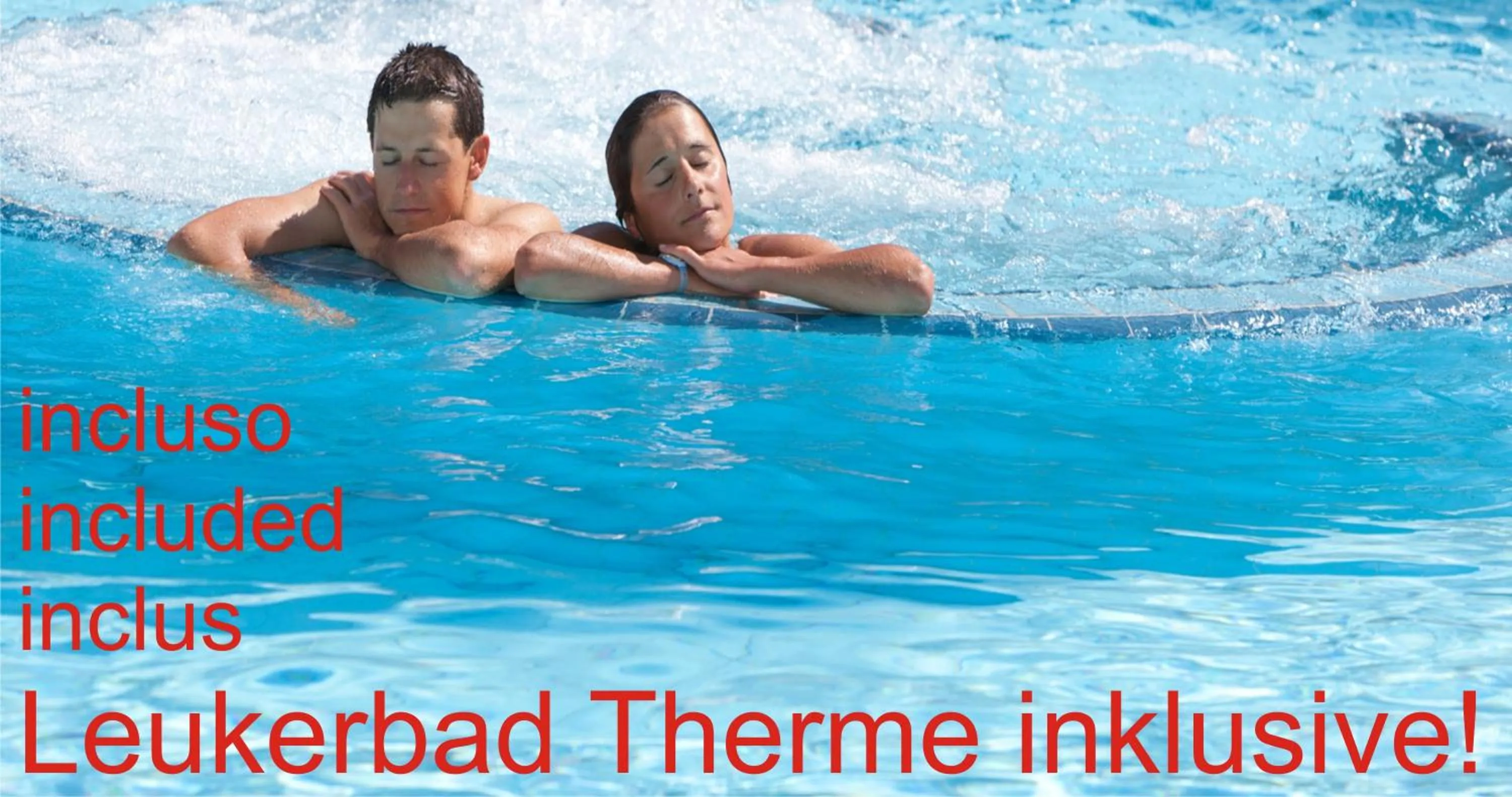 Swimming pool in Hotel Paradis-Leukerbad-Therme