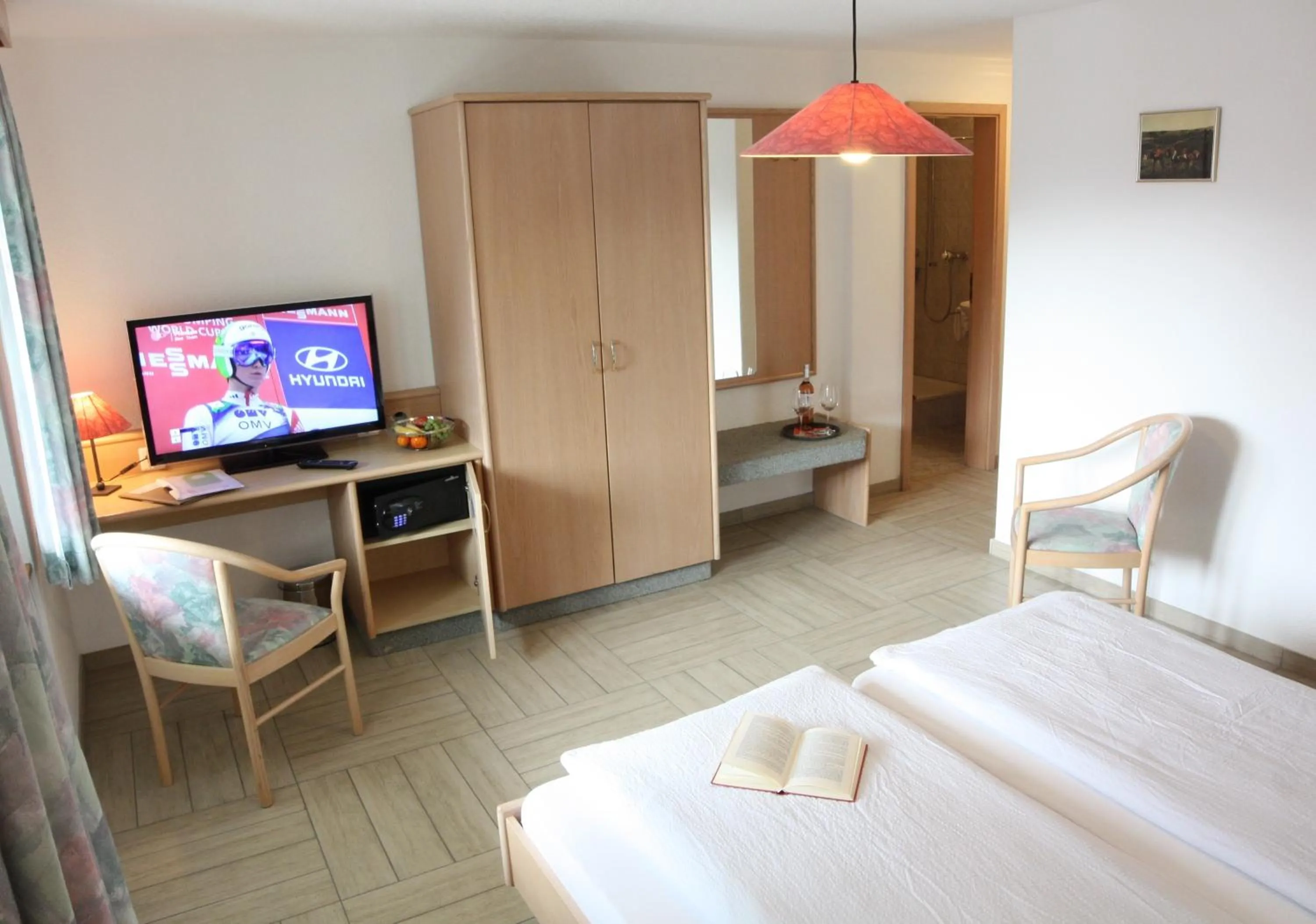 Bed in Hotel Paradis-Leukerbad-Therme