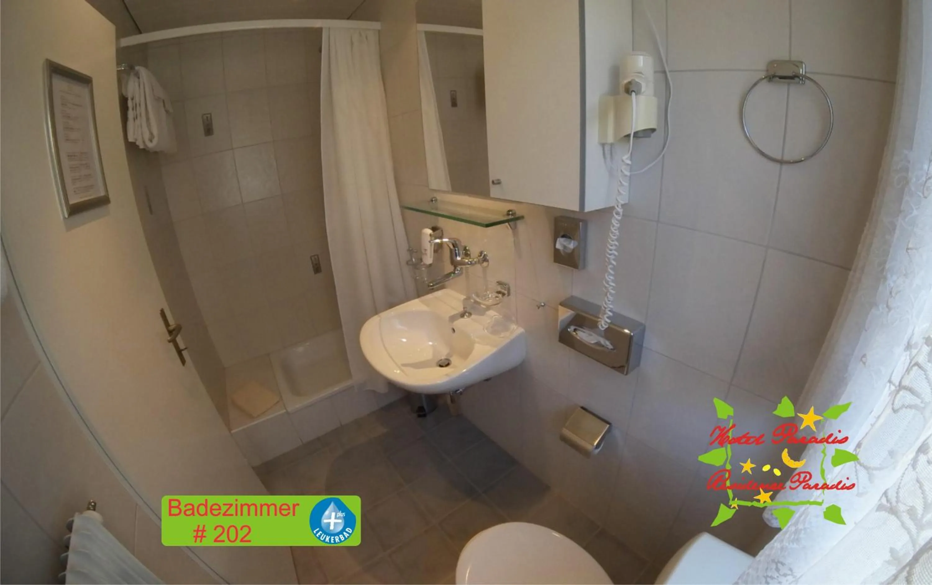 Shower in Hotel Paradis-Leukerbad-Therme