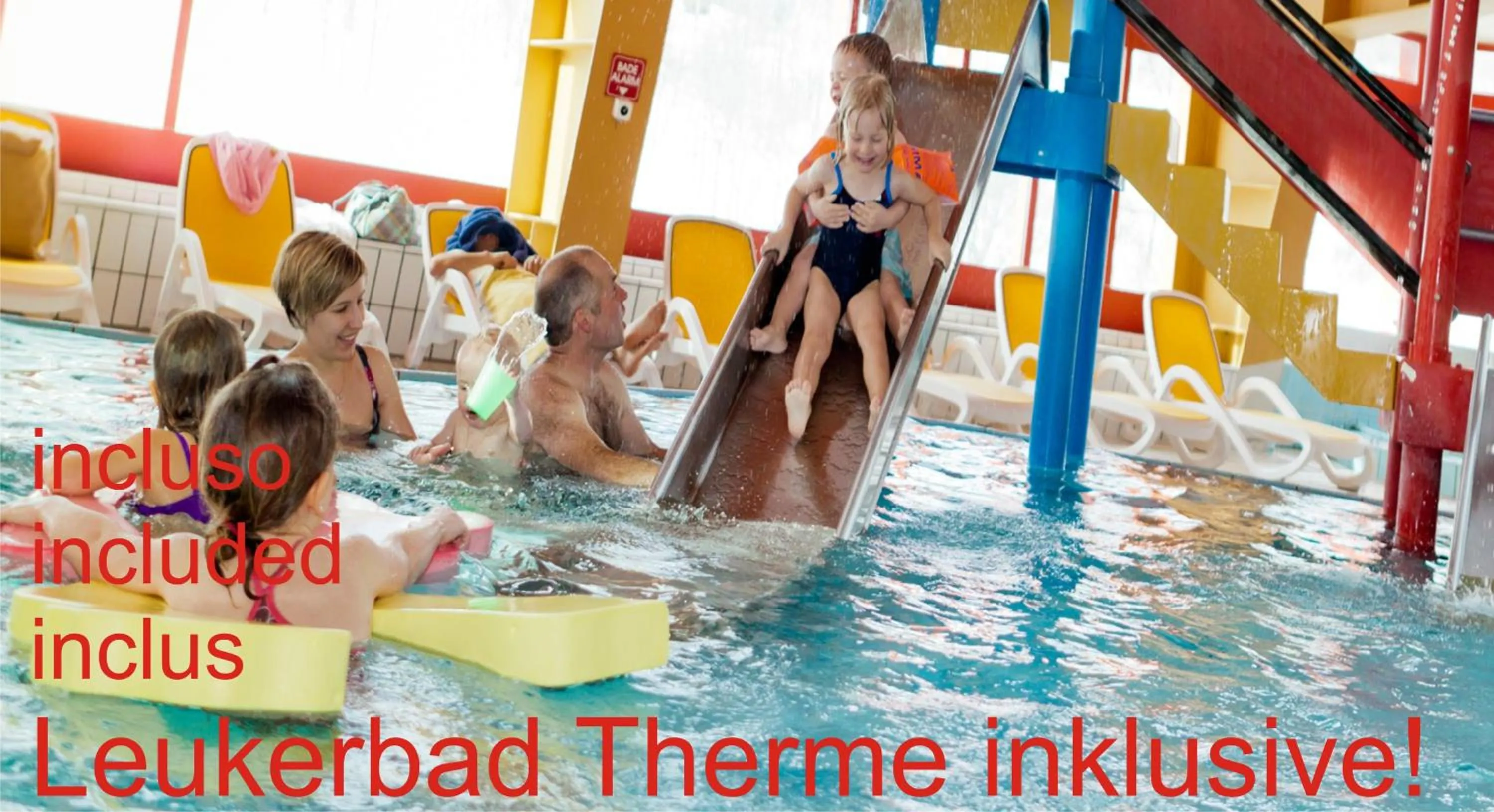 Swimming pool in Hotel Paradis-Leukerbad-Therme