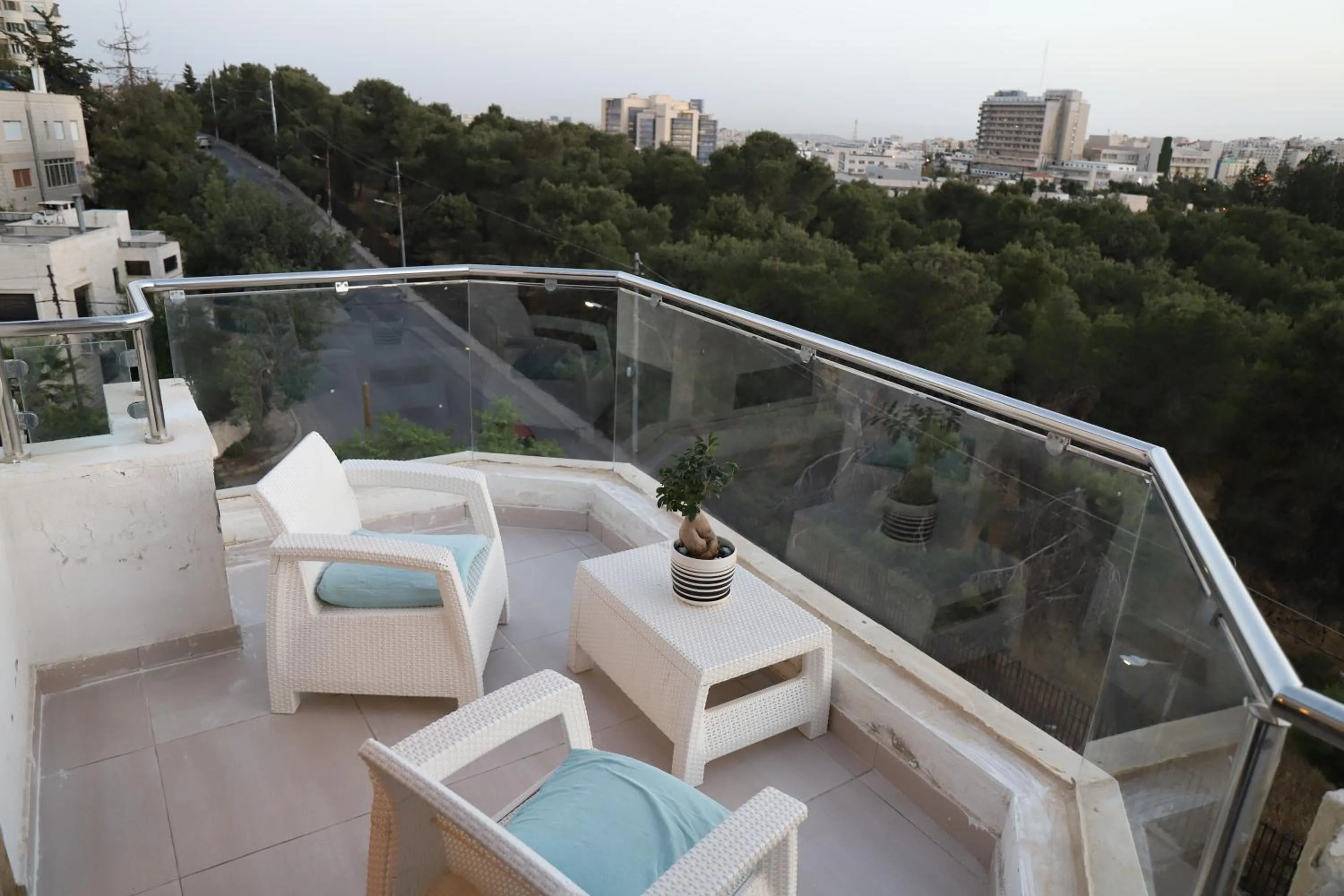Balcony/Terrace in AlQimah Hotel Apartments