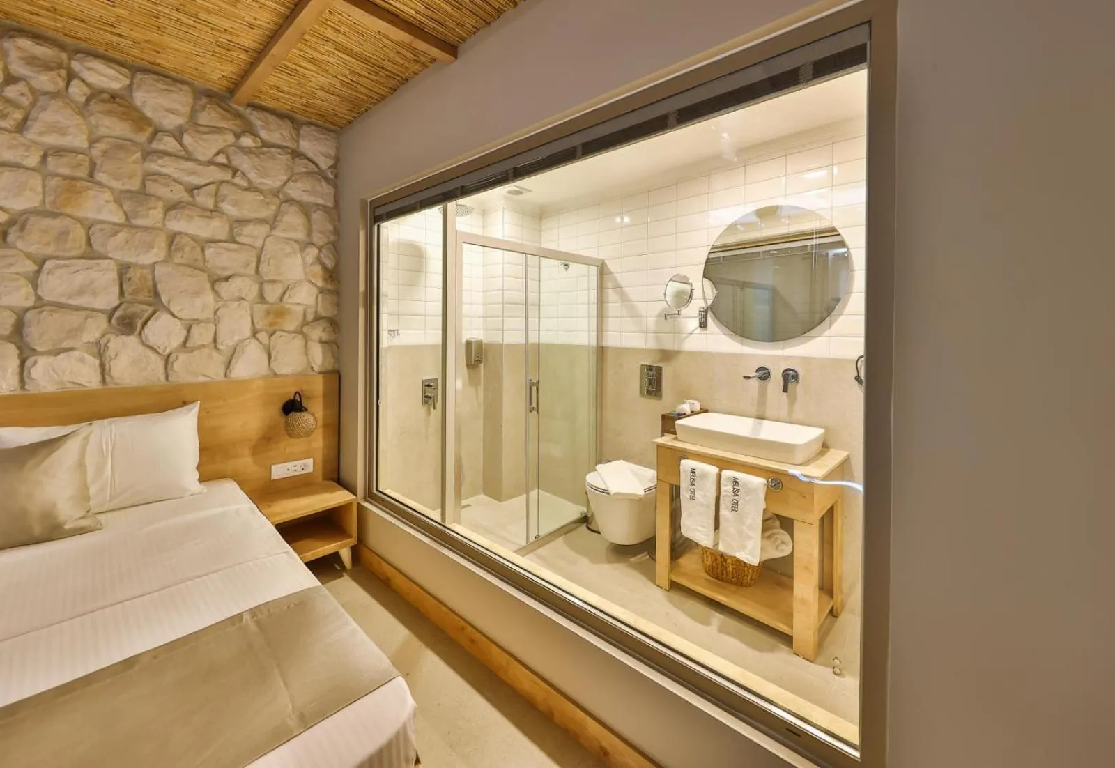 Bathroom, Bed in Melisa Boutique Hotel & Spa