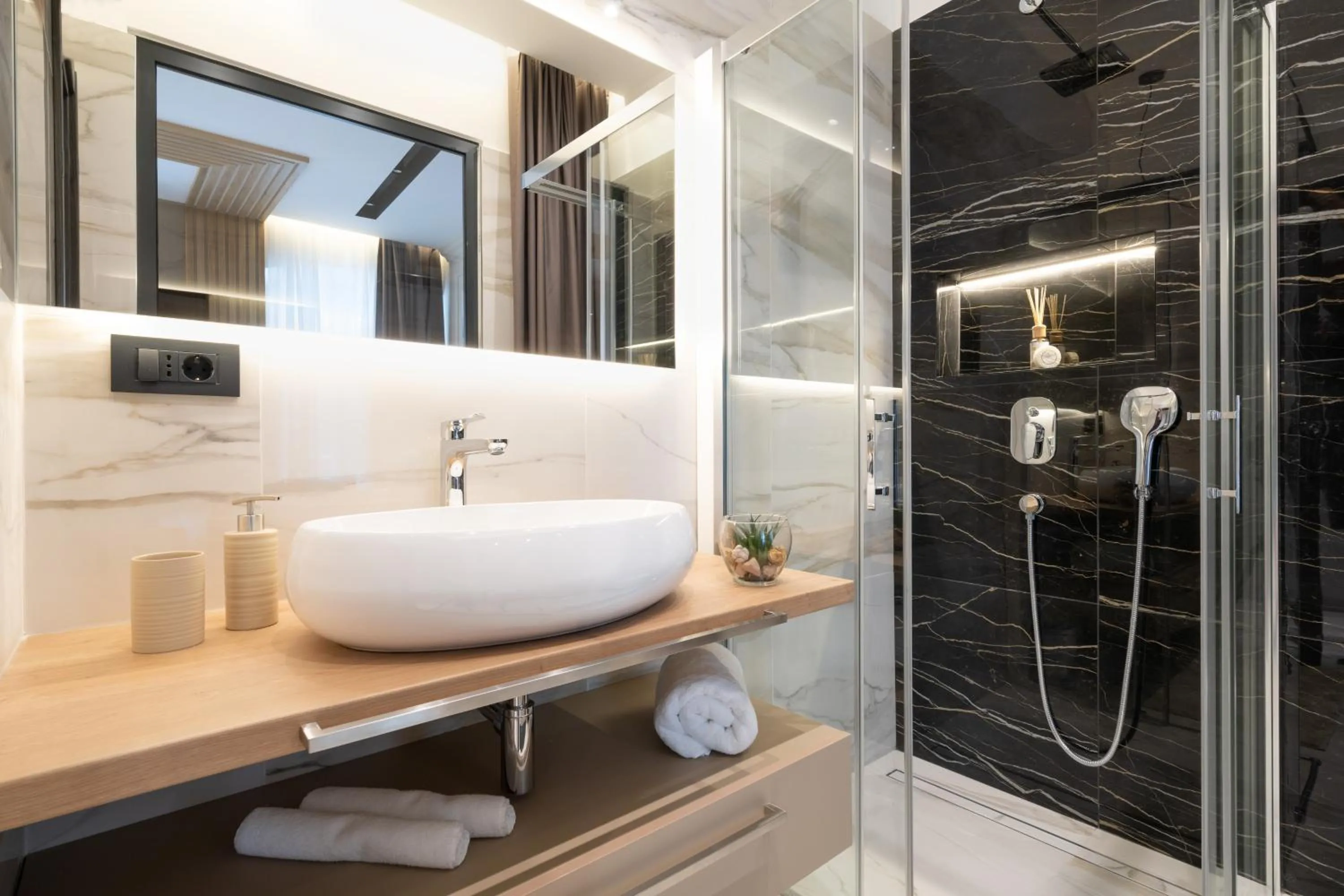 Bathroom in Premium Apartments with balcony