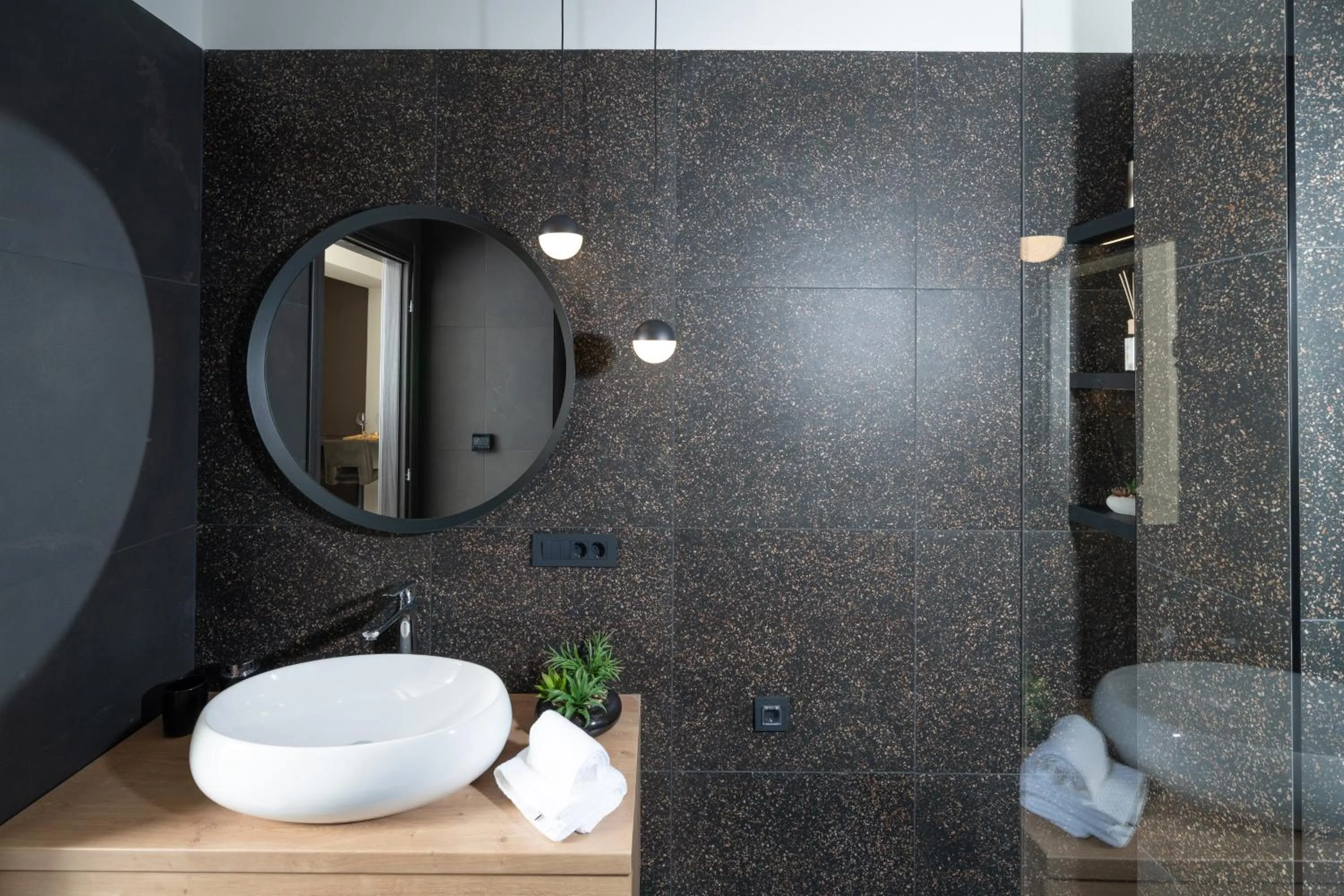 Bathroom in Premium Apartments with balcony