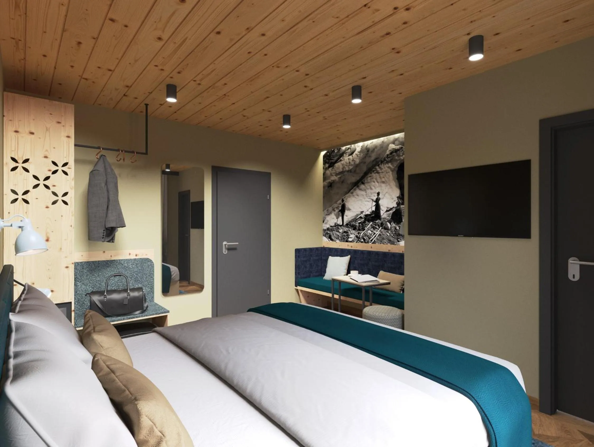 Photo of the whole room, Bed in Hotel Alpina