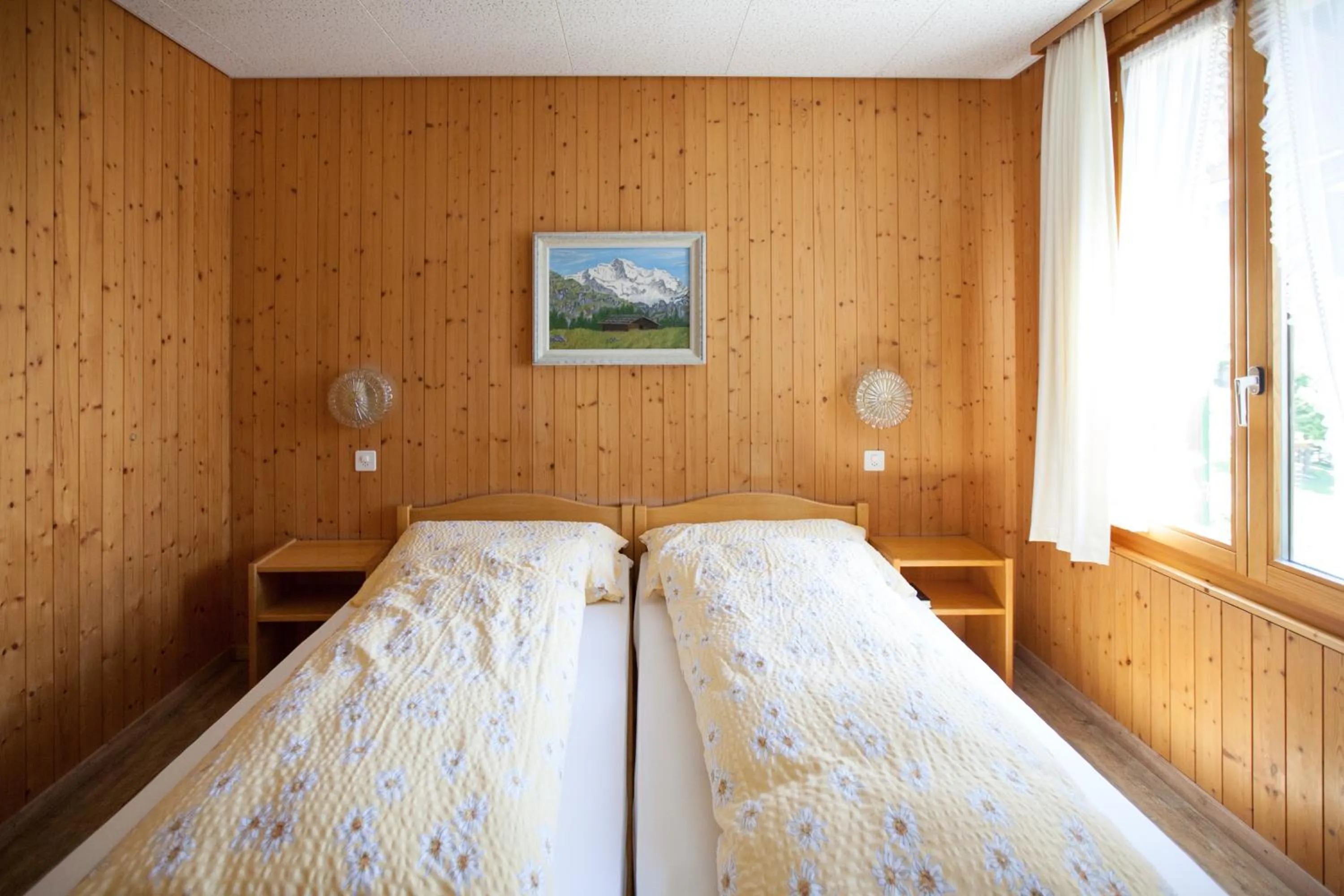 Bed in Hotel Edelweiss