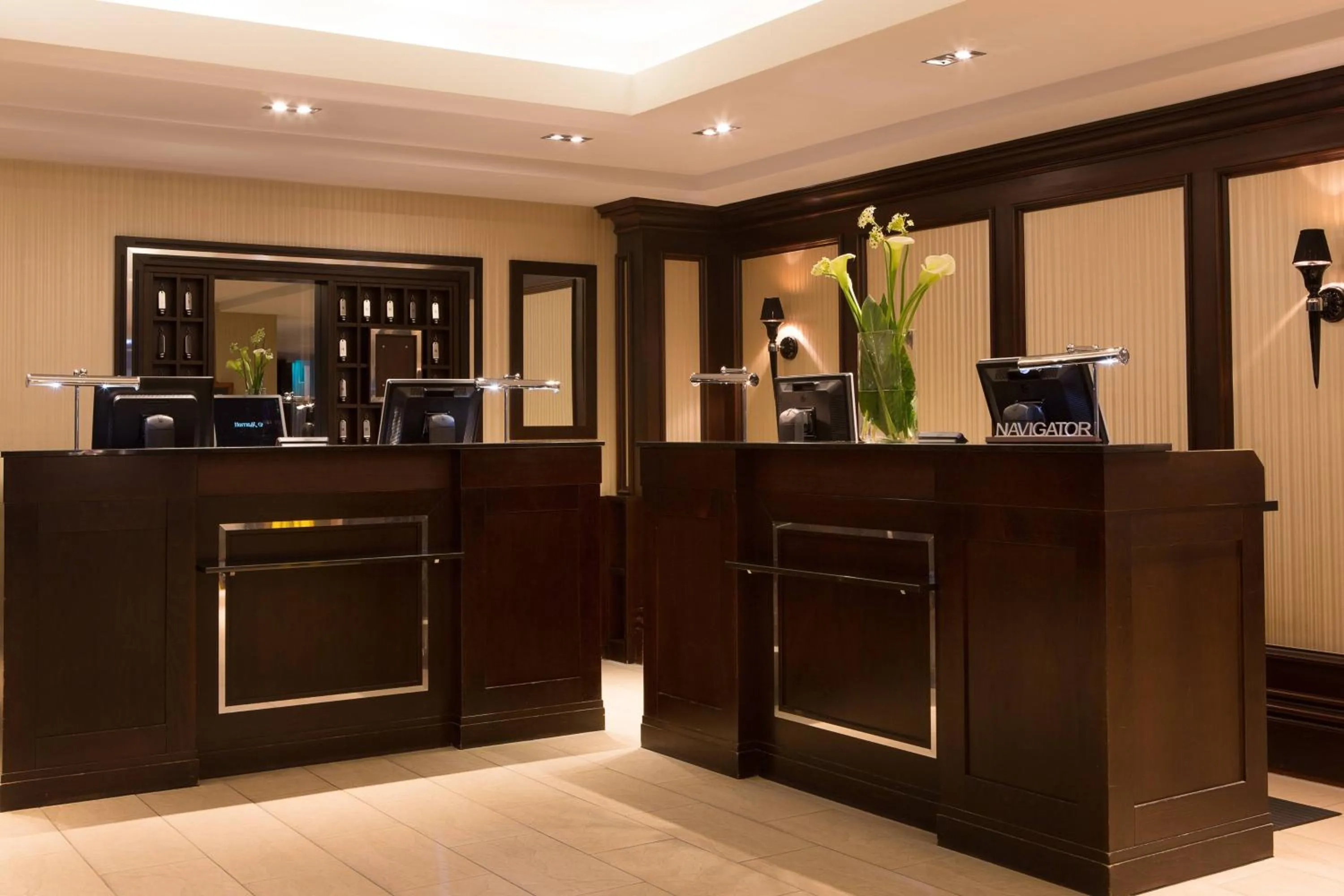 Lobby or reception in Renaissance Hamburg Hotel