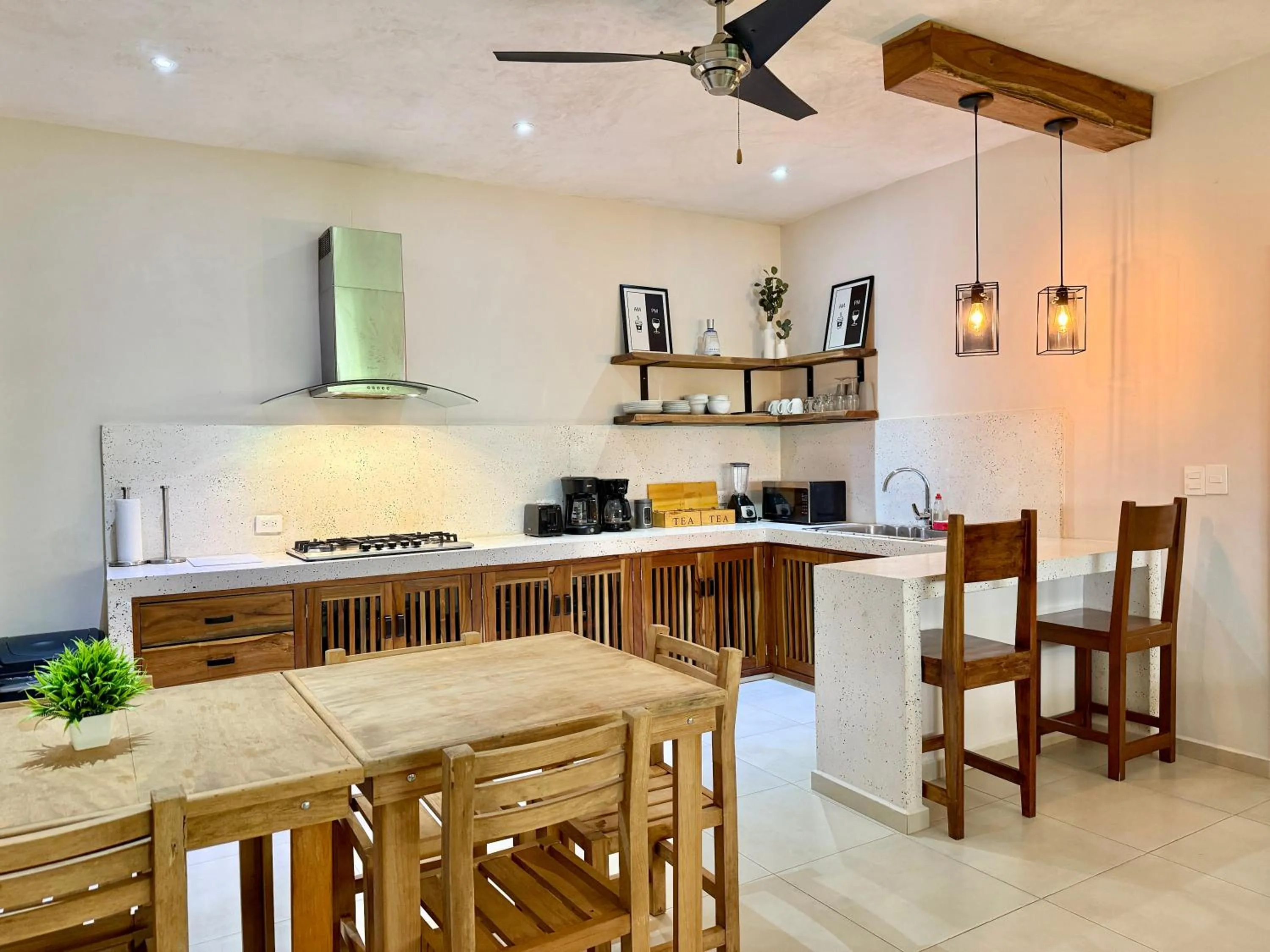 Kitchen or kitchenette in La Selva Apartments Tulum