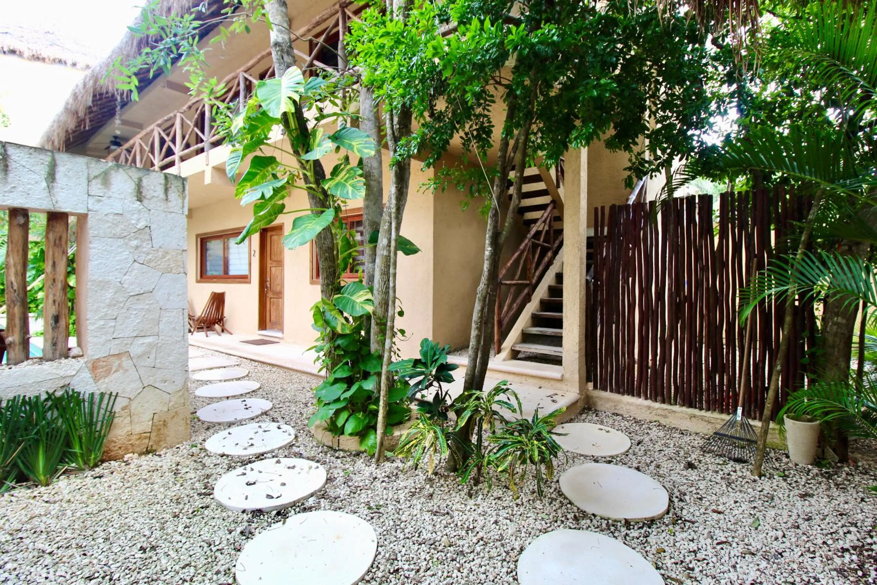 Patio in La Selva Apartments Tulum