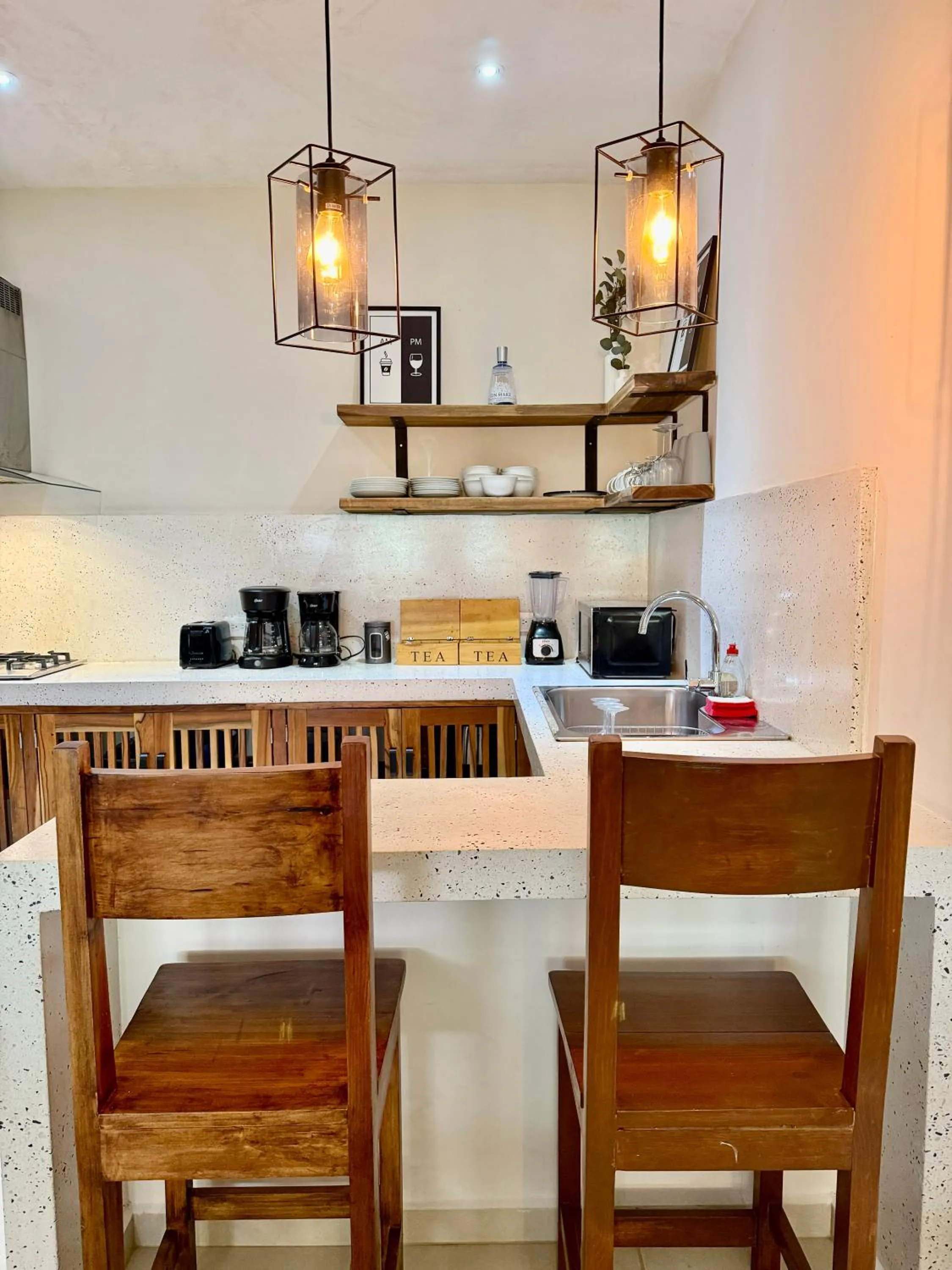 Living room in La Selva Apartments Tulum