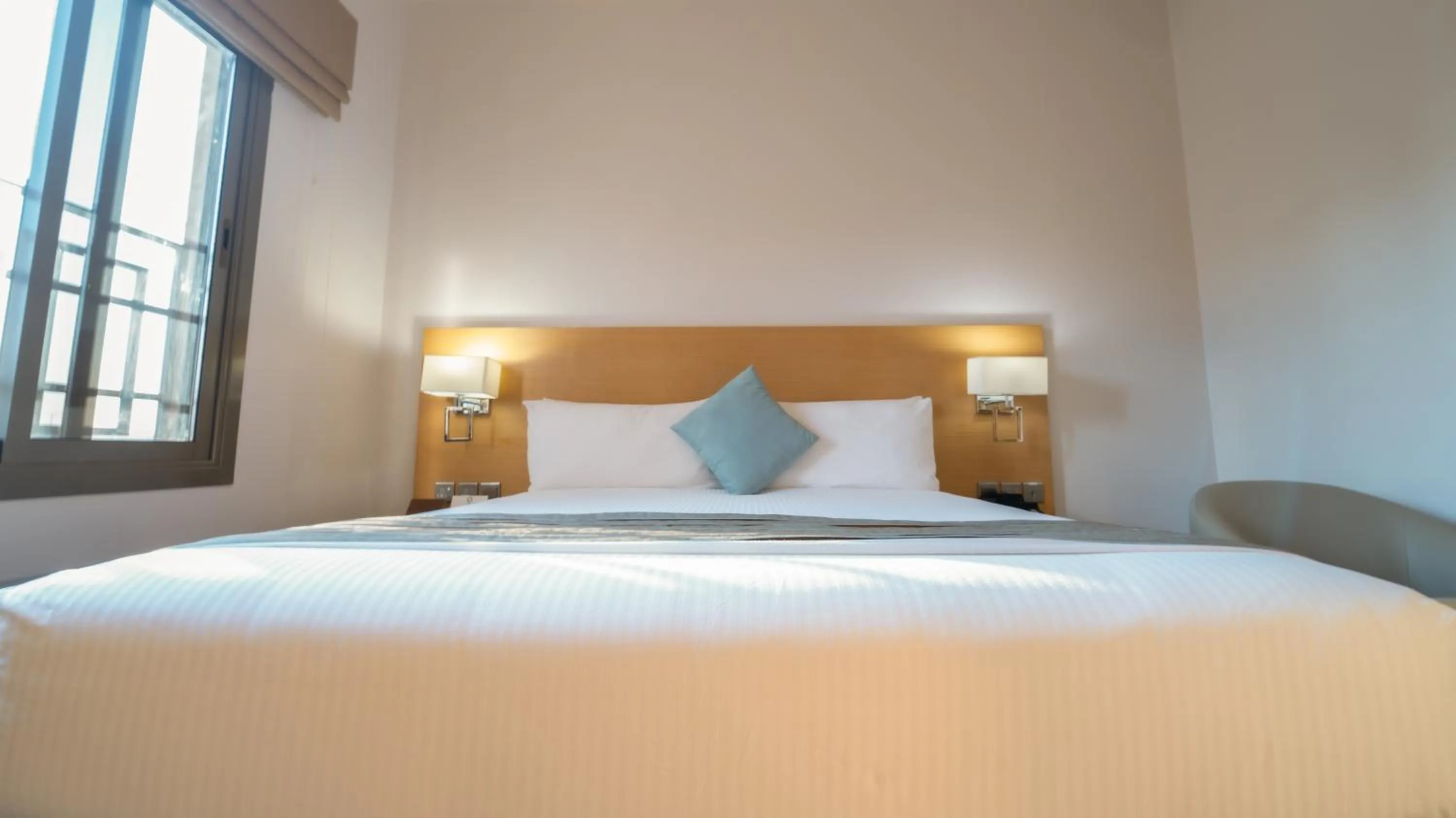 Bed in Aram Hotel - AlMeshael Exit 18 فندق آرام - حي المشاعل مخرج 18