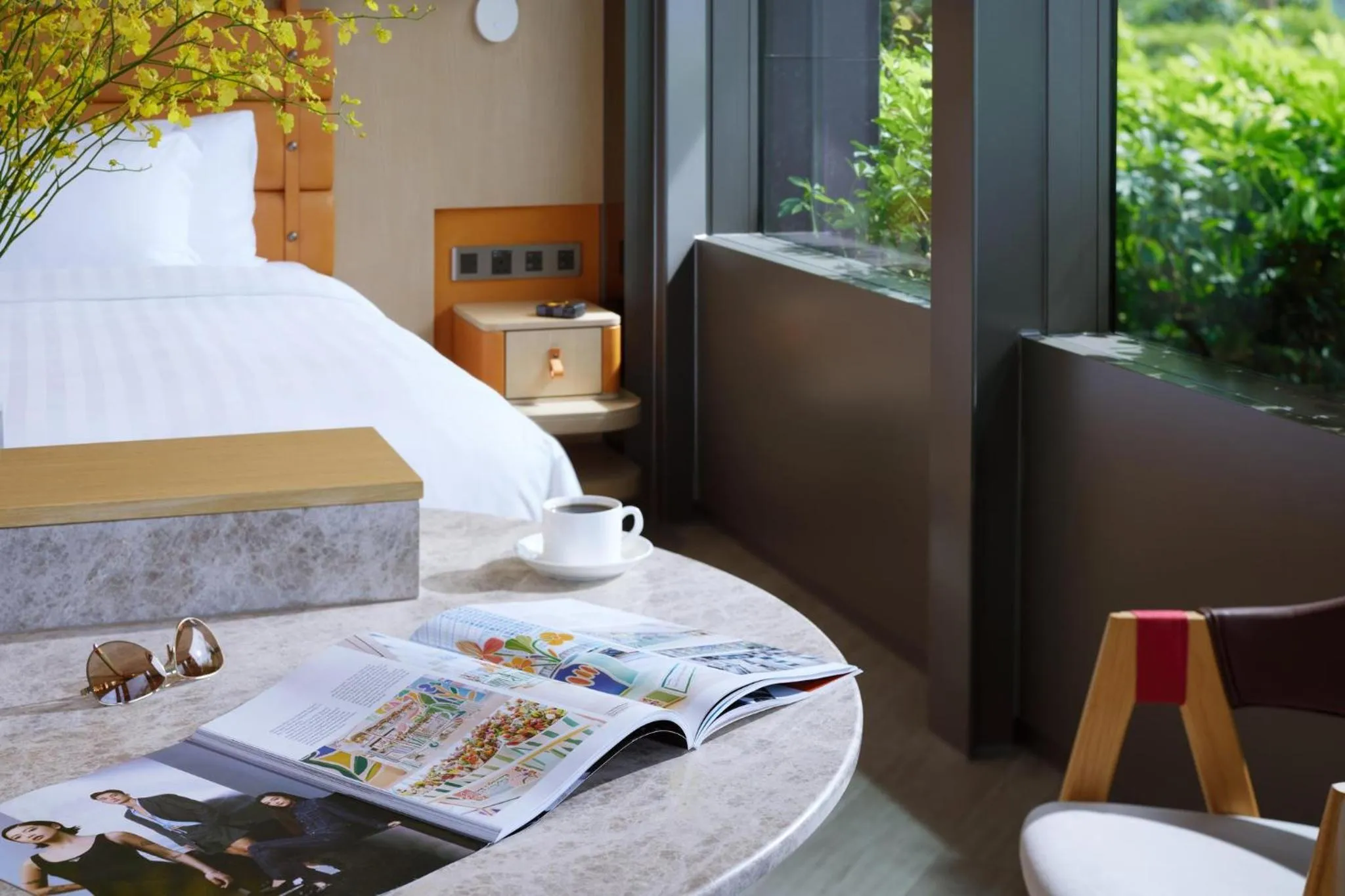 Photo of the whole room, Bed in WM Hotel Hong Kong, Vignette Collection