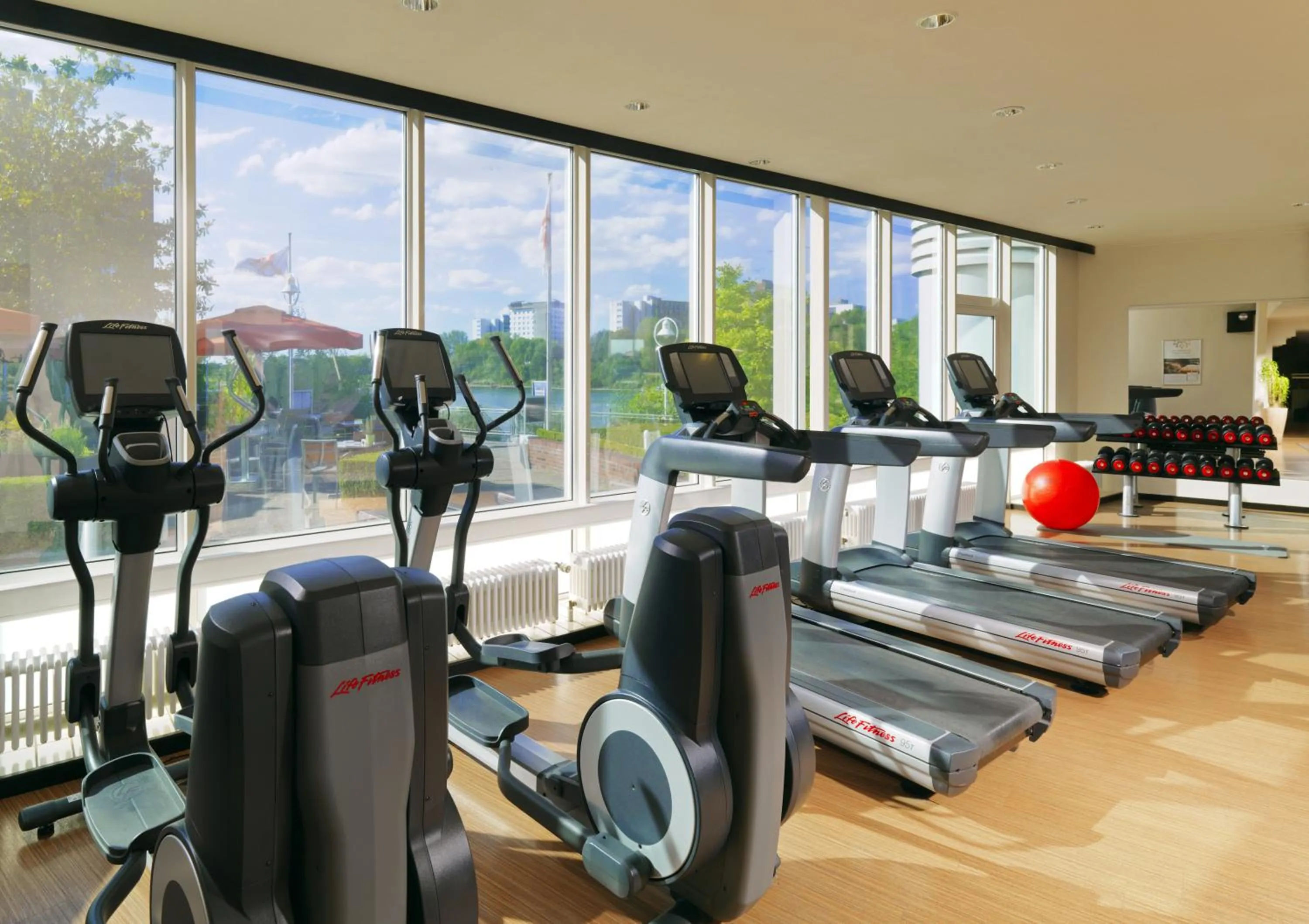 Fitness centre/facilities in Heidelberg Marriott Hotel