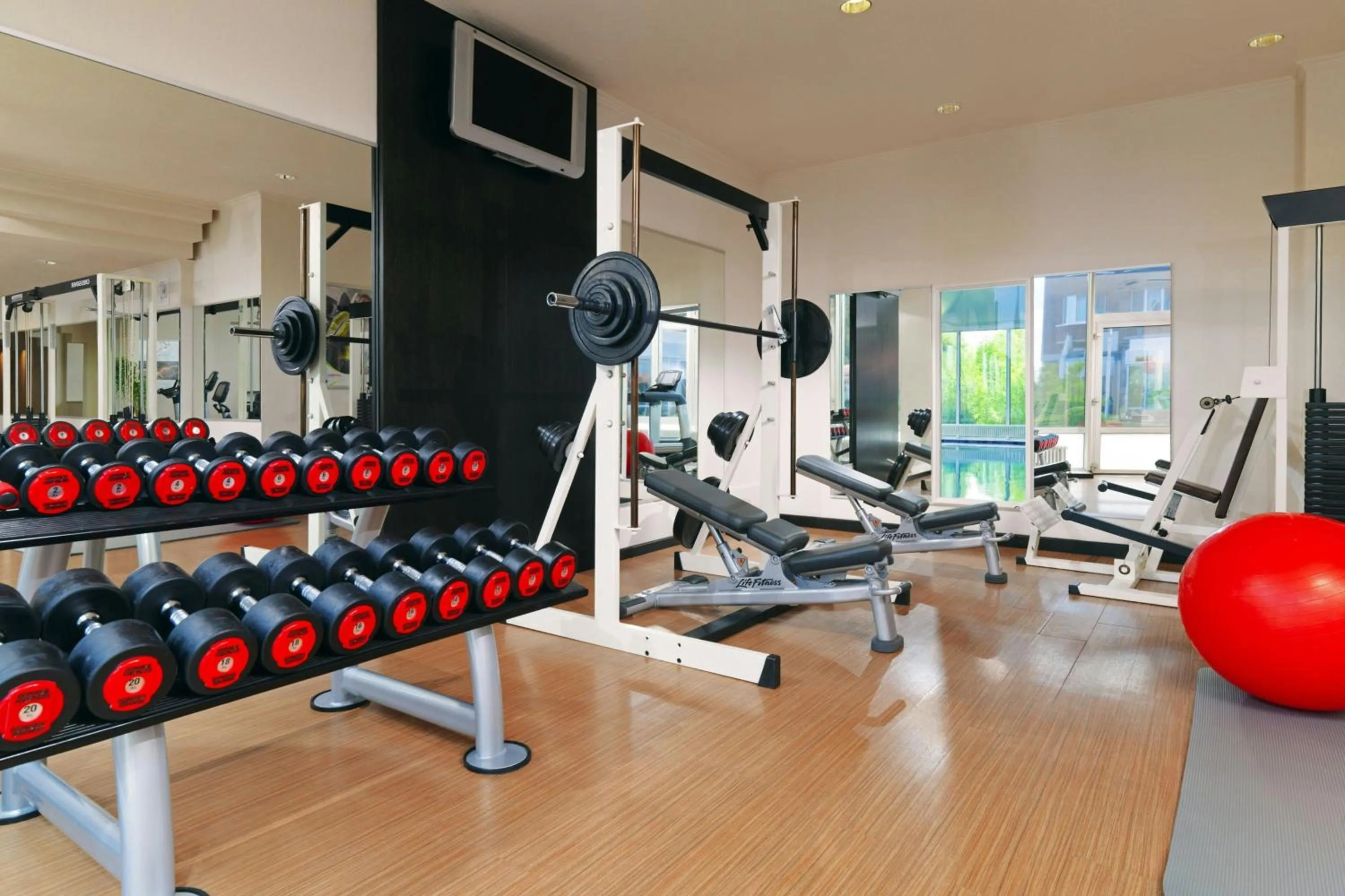 Fitness centre/facilities in Heidelberg Marriott Hotel