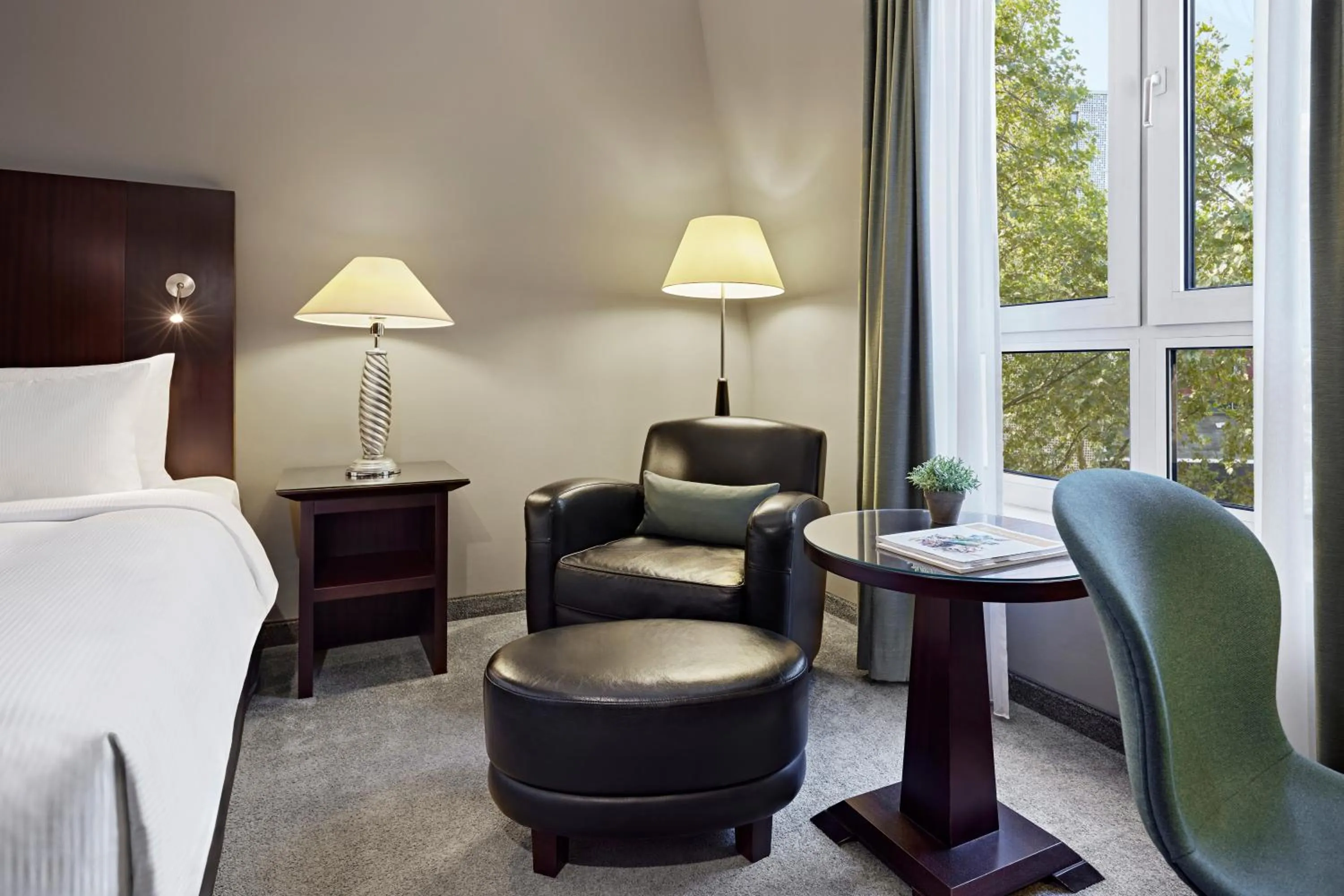 Seating area in Lindner Hotel Cologne City Plaza, part of JdV by Hyatt