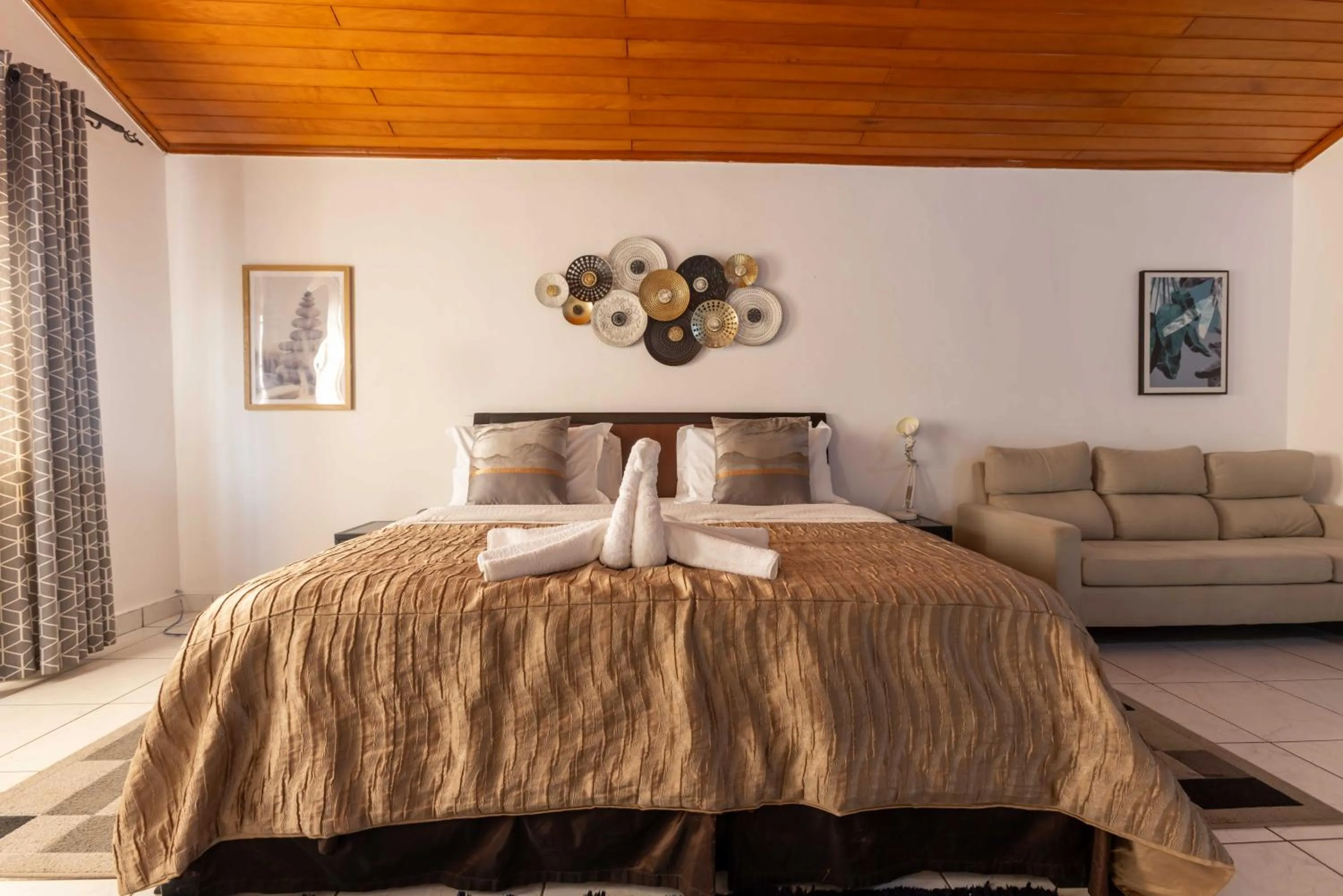 Bed in The Cabyn Boutique Hotel