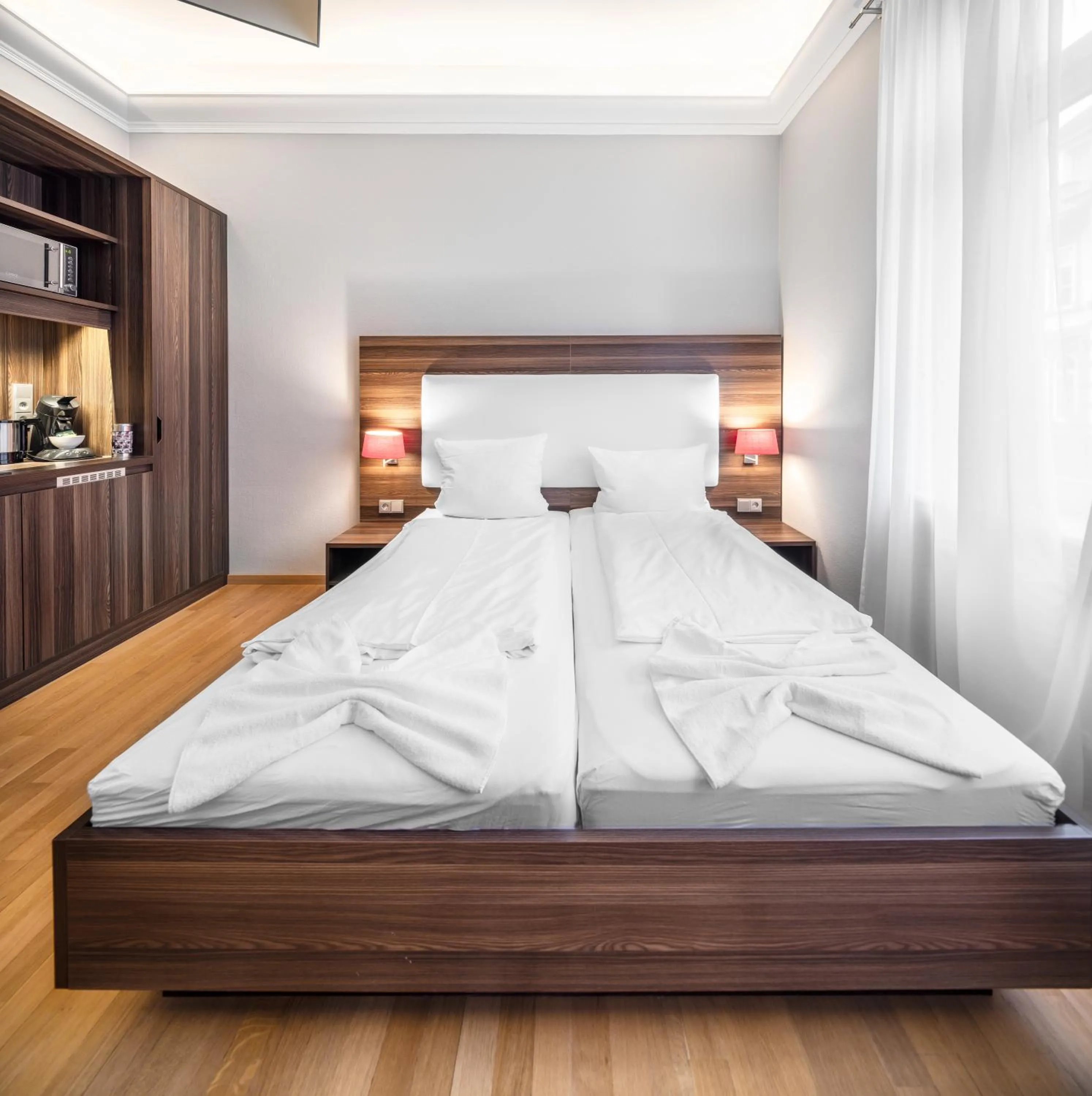 Bed in BoardingWorld Heidelberg