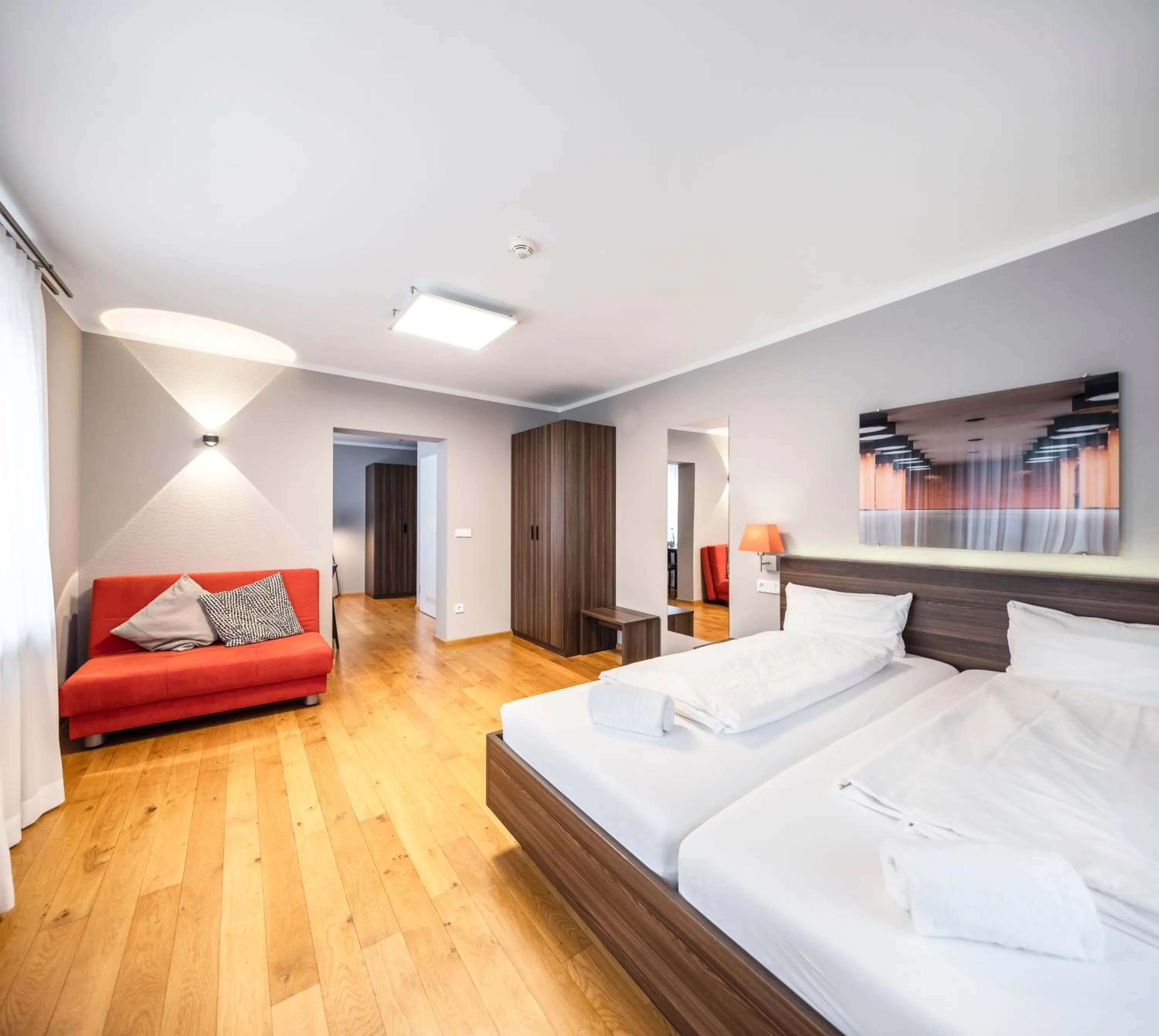 Bed in BoardingWorld Heidelberg