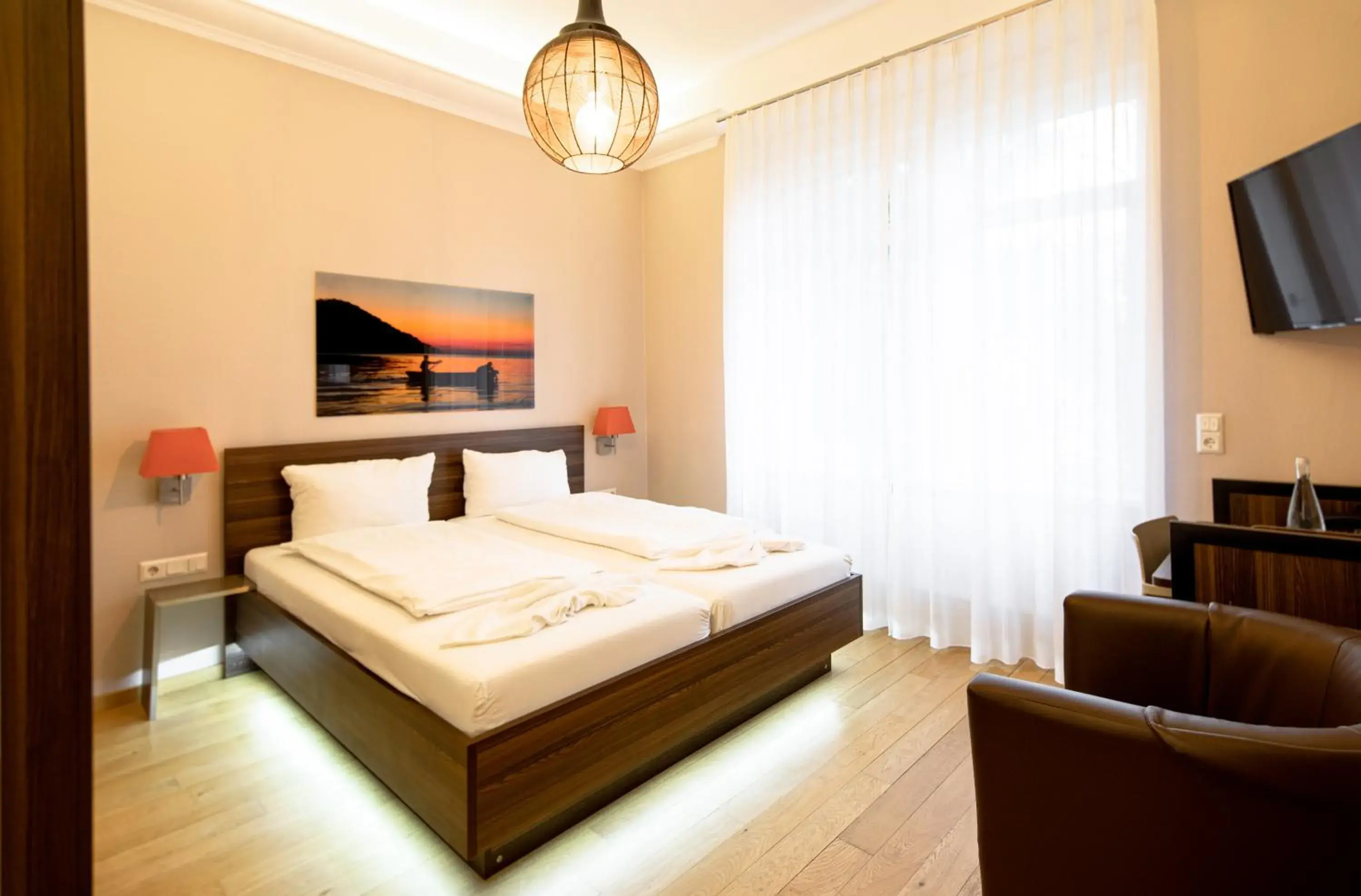 Double Room with Balcony in BoardingWorld Heidelberg Double Room with Balcony in BoardingWorld Heidelberg