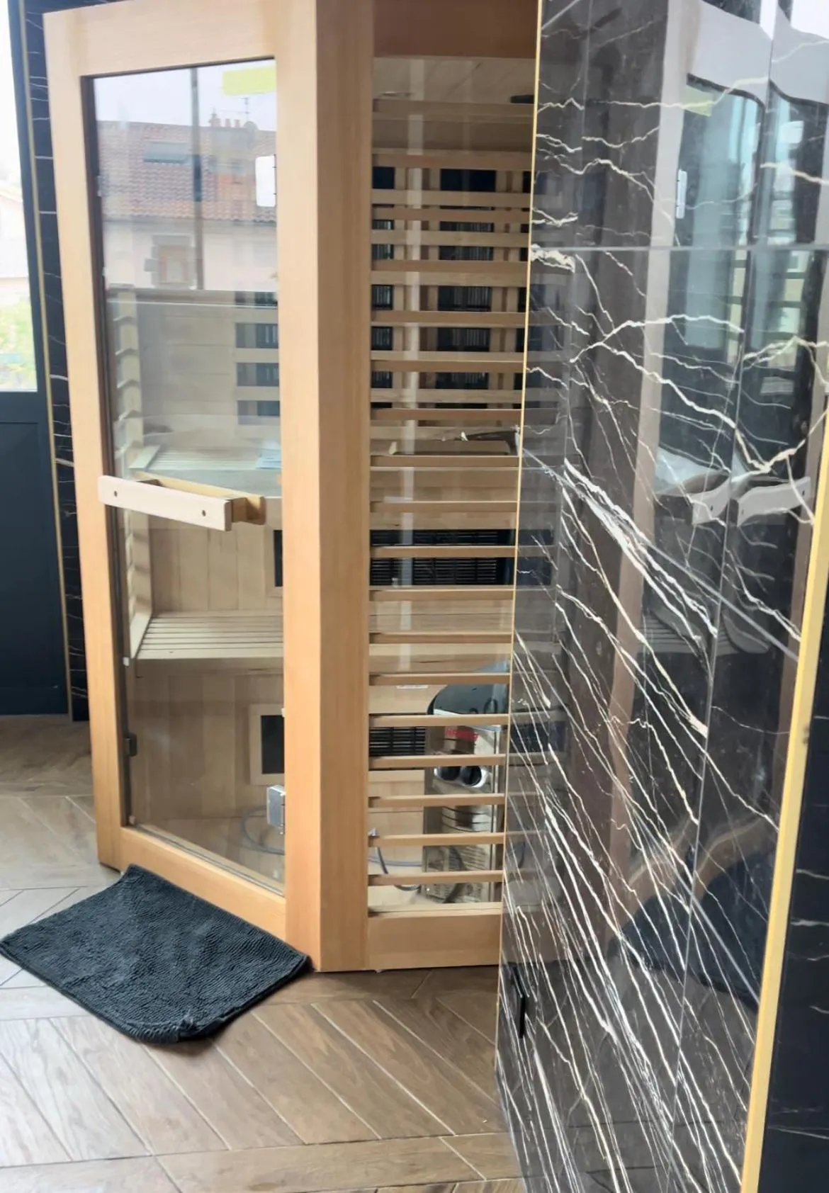 Sauna in La Belle Epoque & Spa - Maison d'hôtes